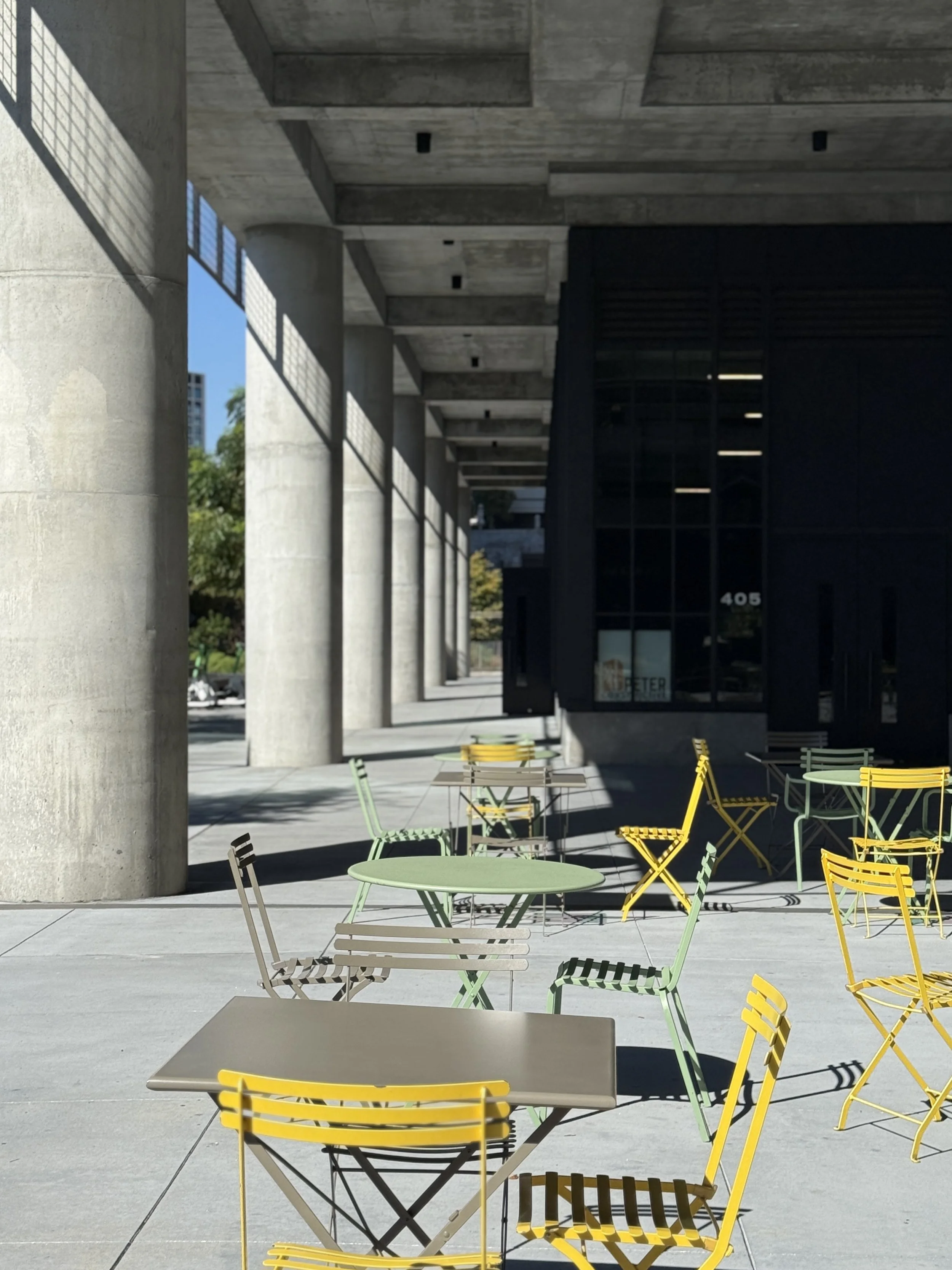 Seating along the Atlanta Beltline