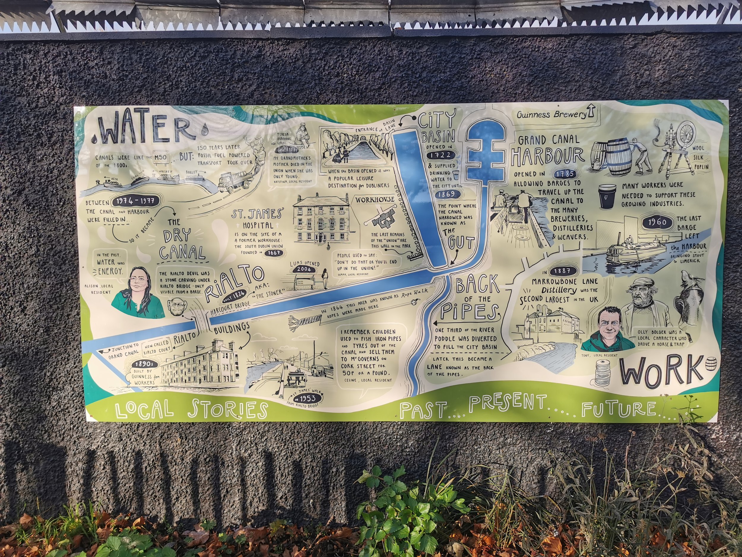 Eimear McNally Public Art Illustration, Rialto Linear Park