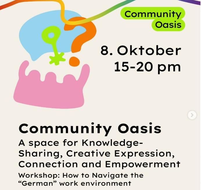 Community Oasis: A space for Knowledge-Sharing, Creative Expression, Connection and Empowerment