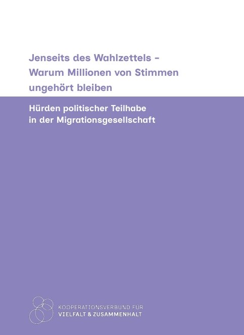 Buchcover Jenseits des Wahlzettels - Warum Millionen von Stimmen ungehört bleiben