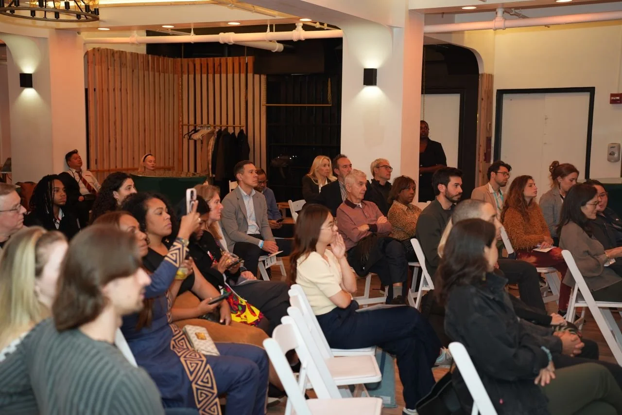 Audience seated and listening at the September 24 event in New York