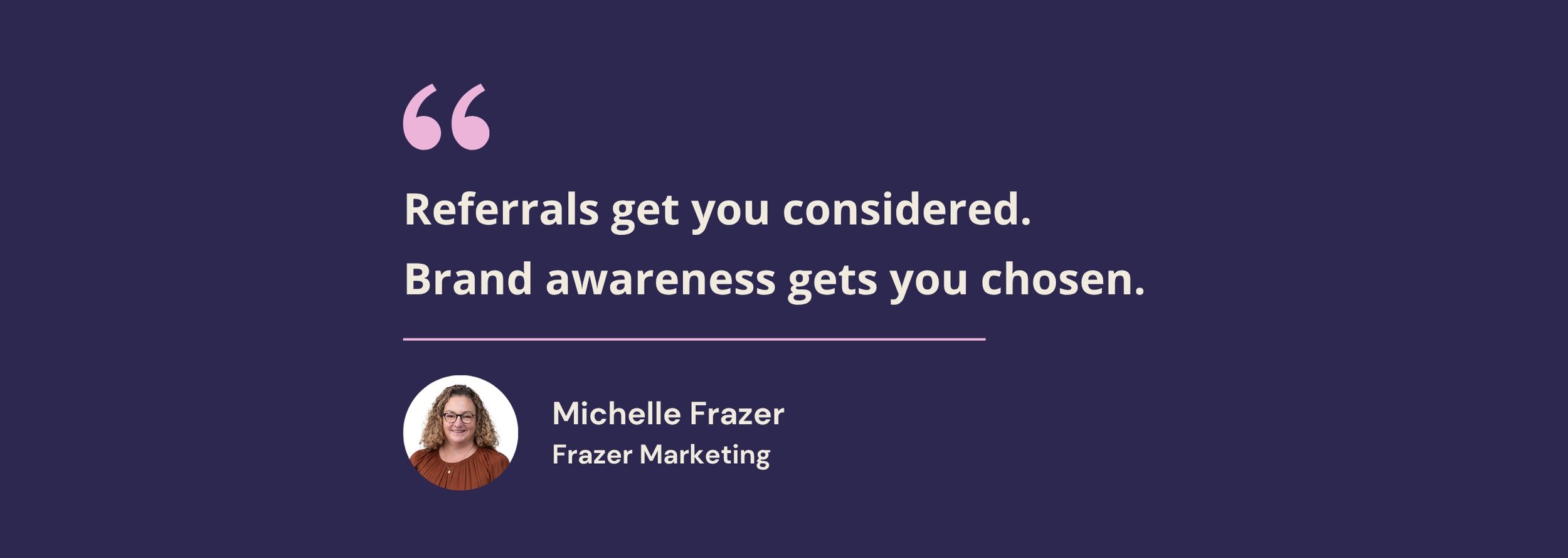 The biggest myth in professional services.  We don’t need brand awareness.