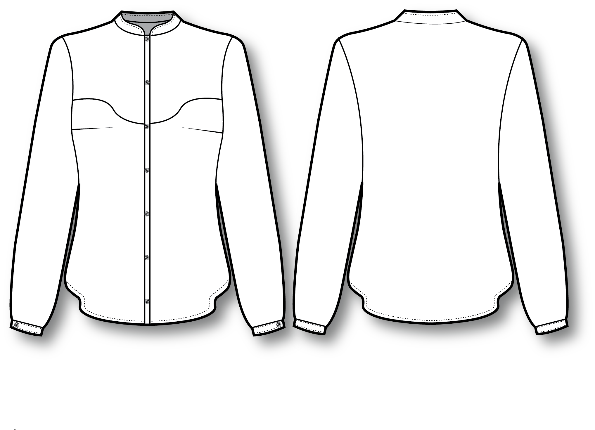 Mandarin Collar Blouse.png