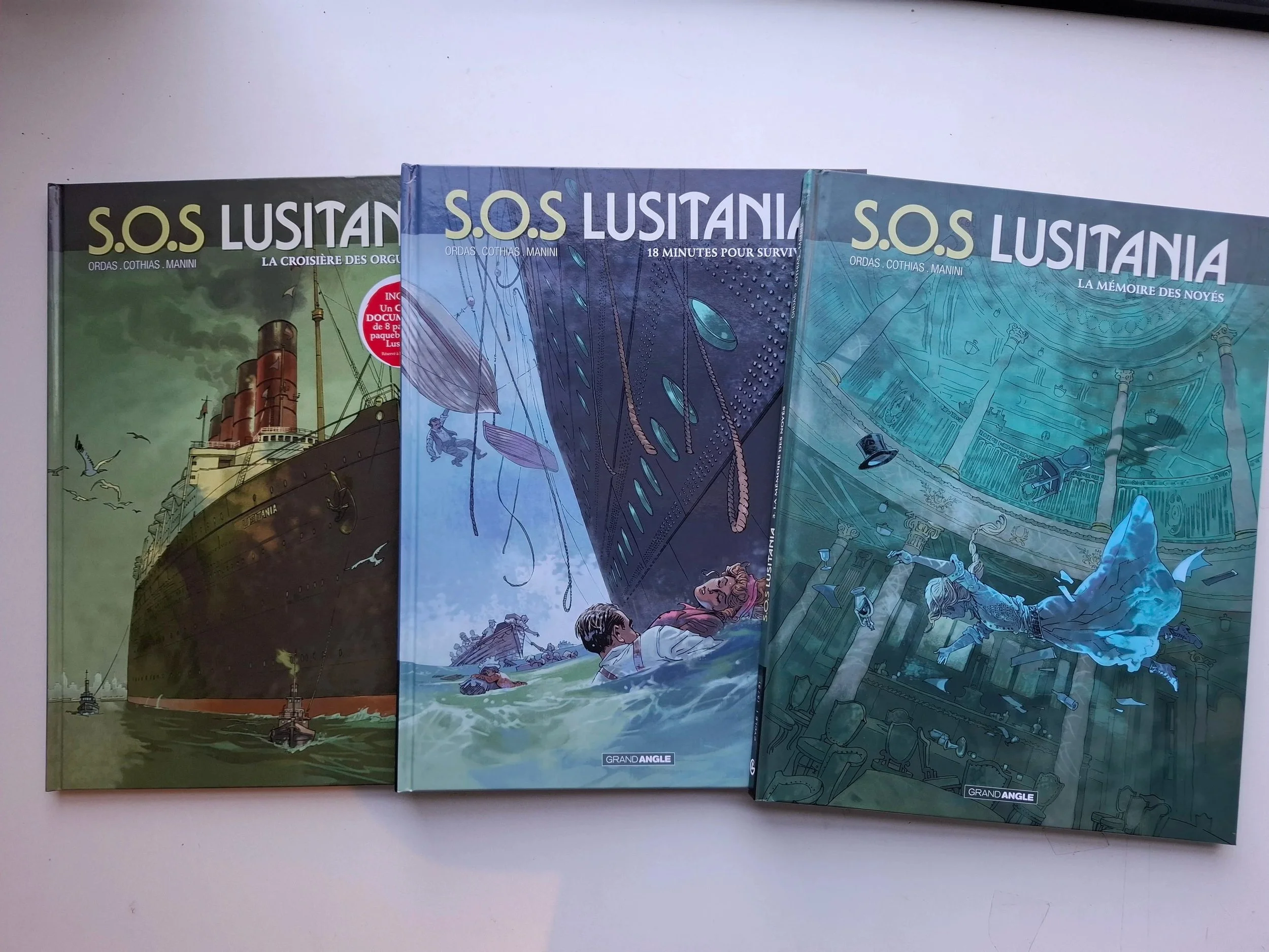 S.O.S LUSITANIA TOMES 1 à 3 SERIE COMPLETE TOUS EO