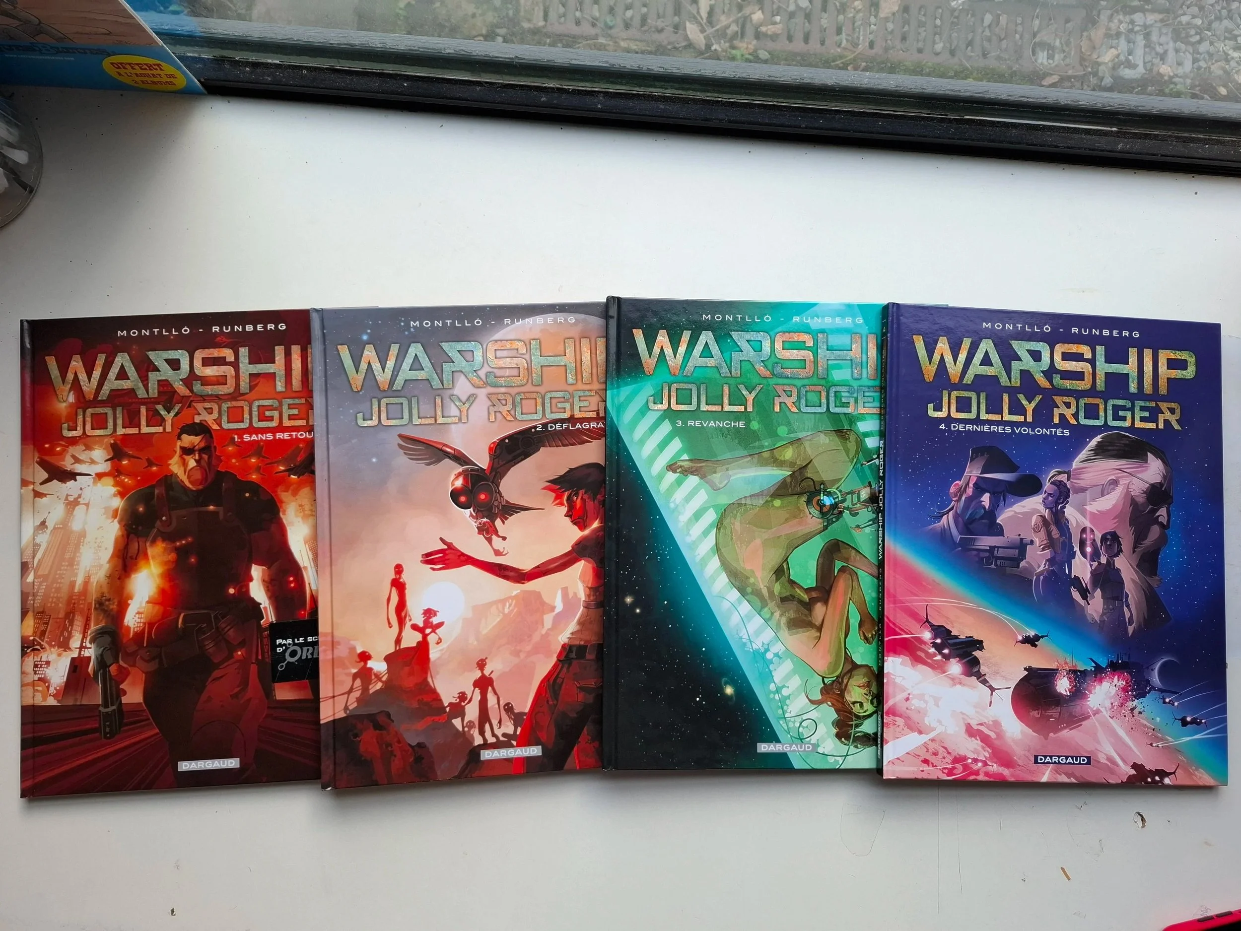 WARSHIP JOLLY ROGER TOMES 1 à 4 SERIE COMPLETE EO