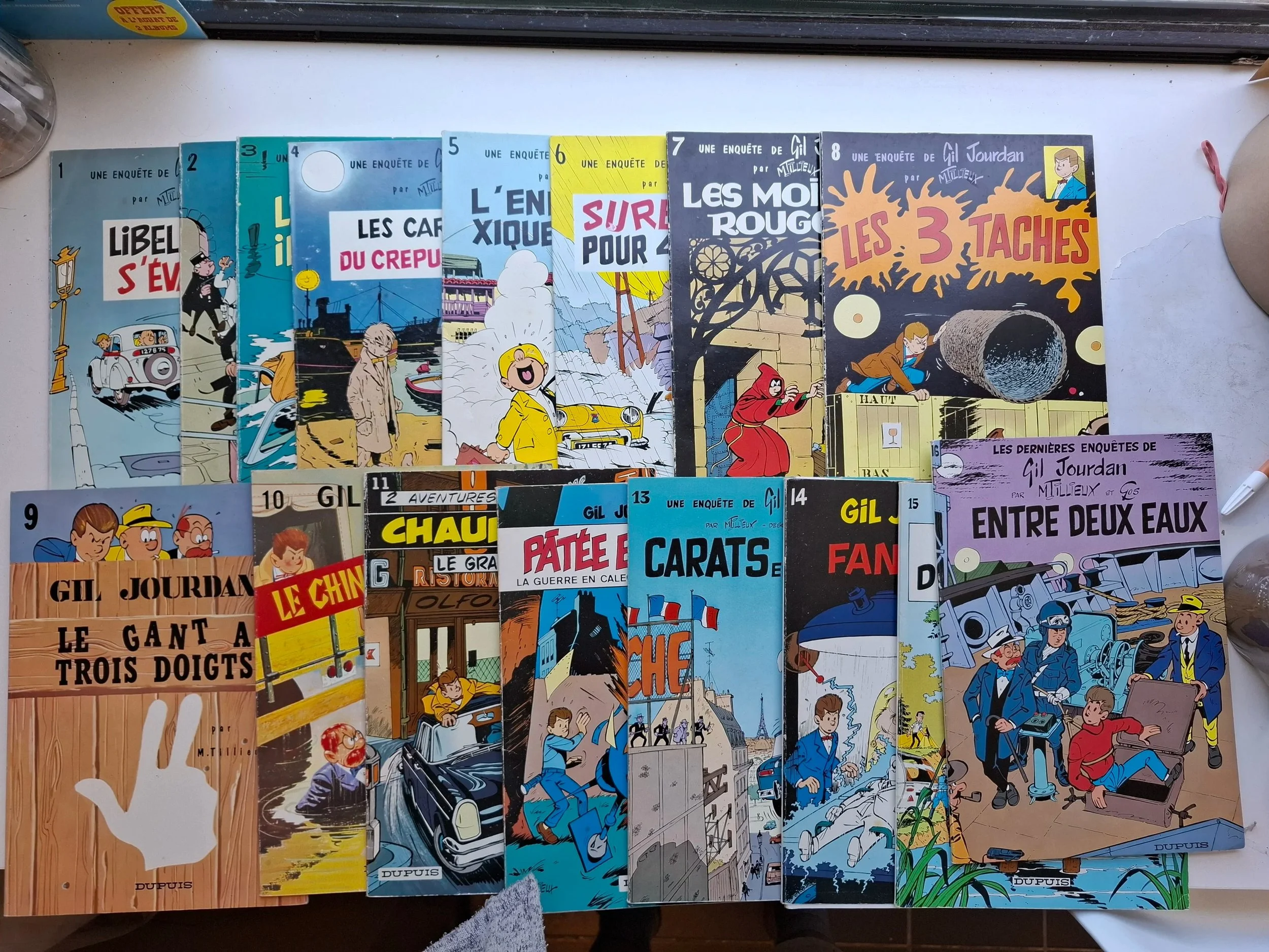 GIL JOURDAN TOMES 1 à 16 SERIE COMPLETE ALBUMS BROCHES EO/REED