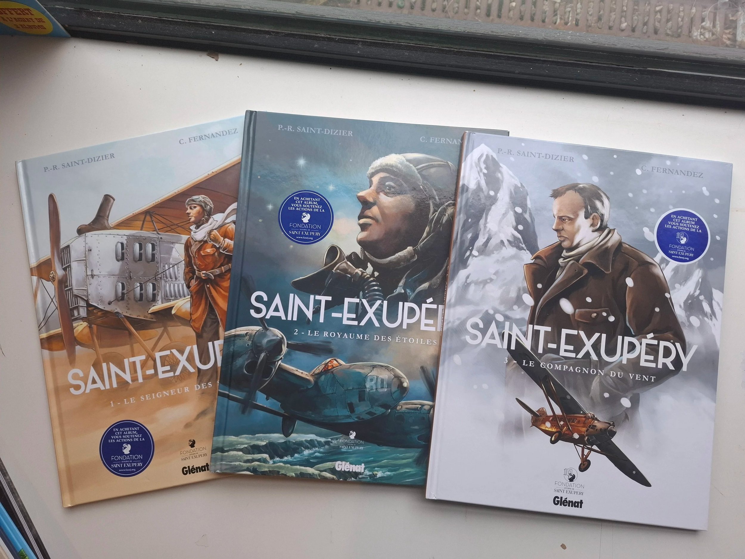 SAINT-EXUPERY TOMES 1 à 3 SERIE COMPLETE GLENAT