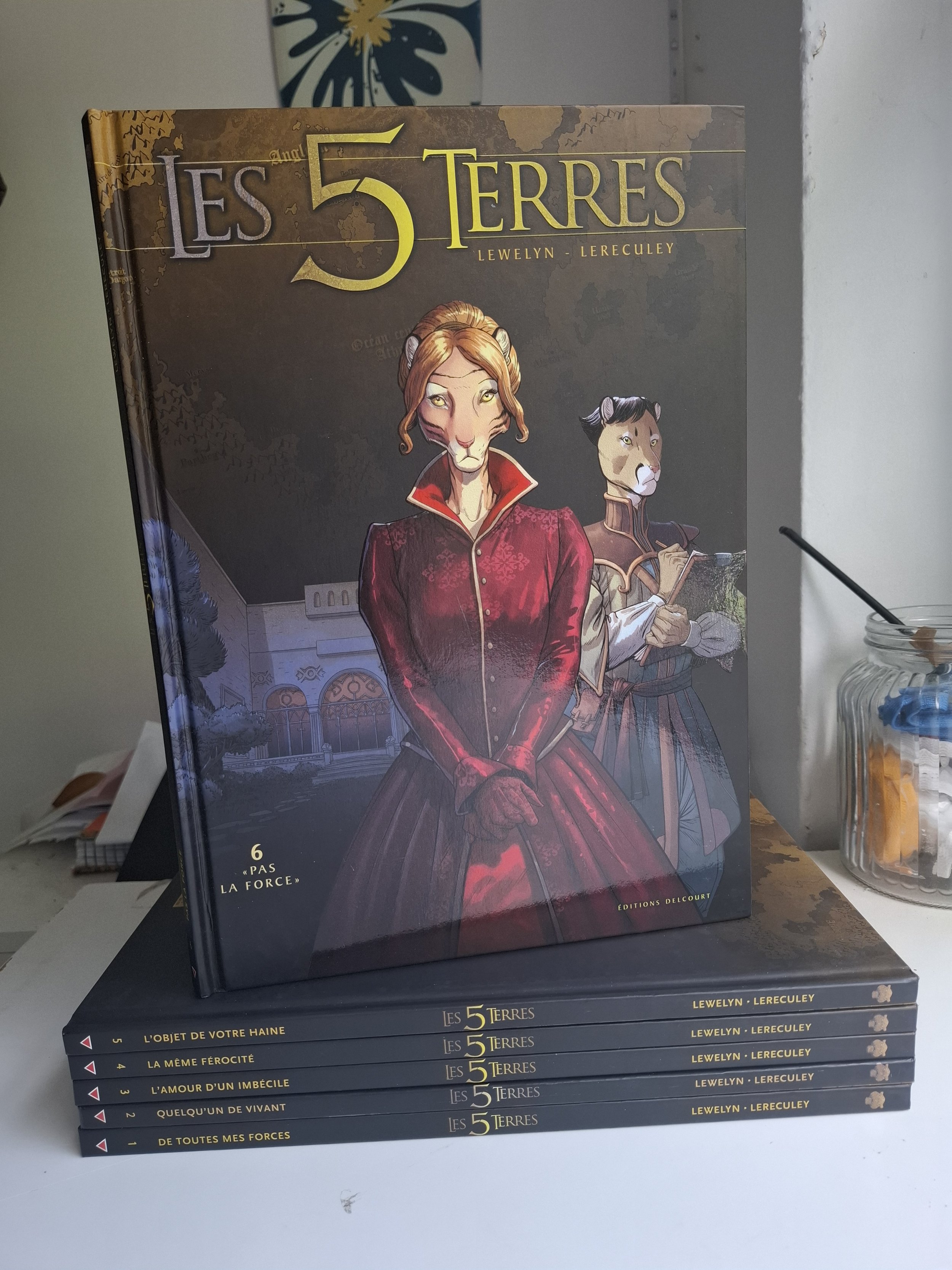 LES 5 TERRES TOMES 1 à 6 CYCLE ANGLEON COMPLET