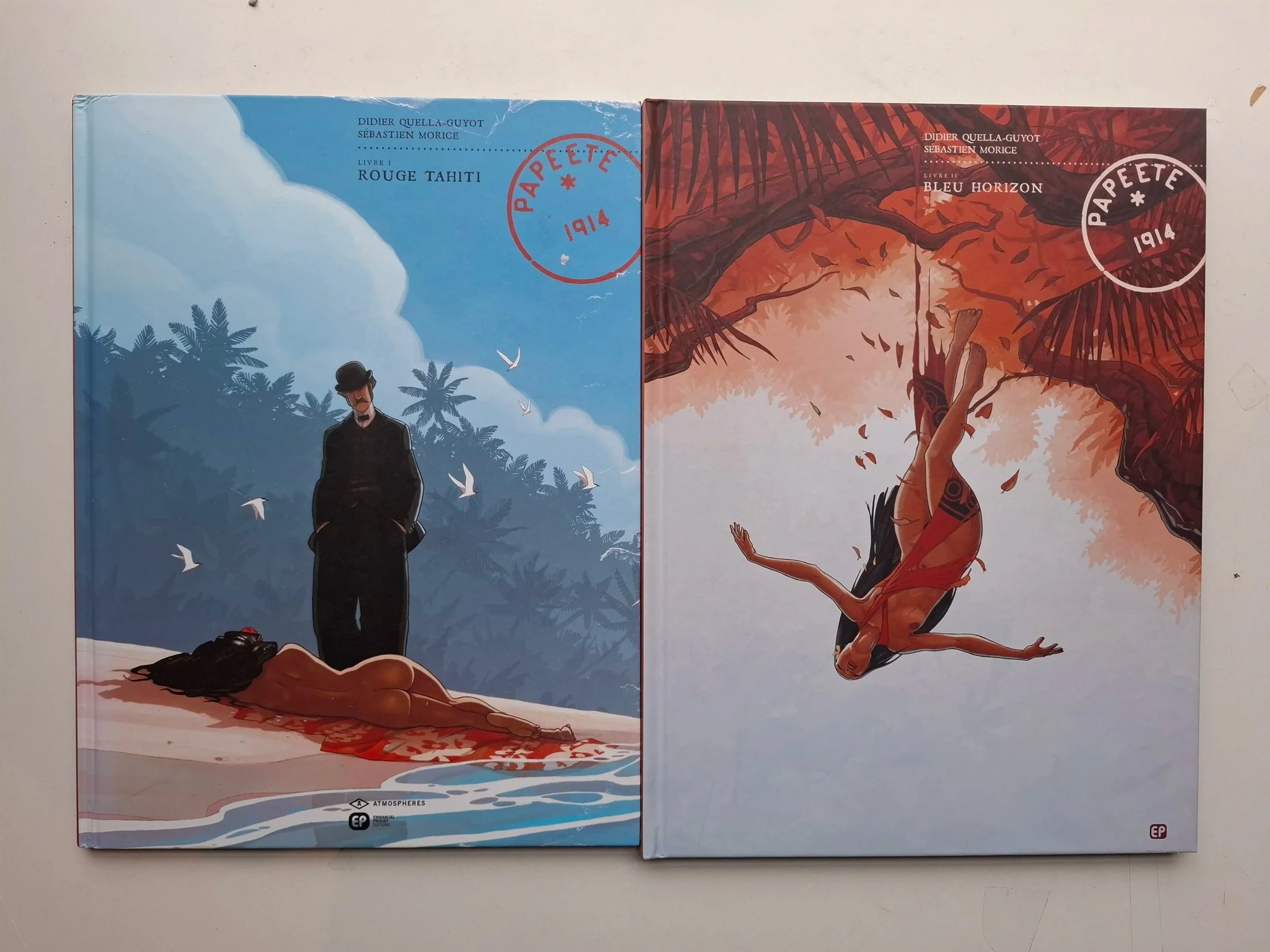 PAPEETE,1914 TOMES 1 ET 2 SERIE COMPLETE