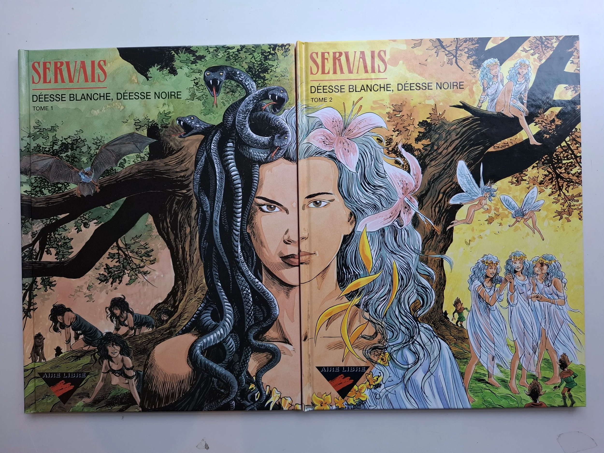 SERVAIS DEESSE BLANCHE DEESSE NOIRE TOMES 1 ET 2 SERIE COMPLETE EO