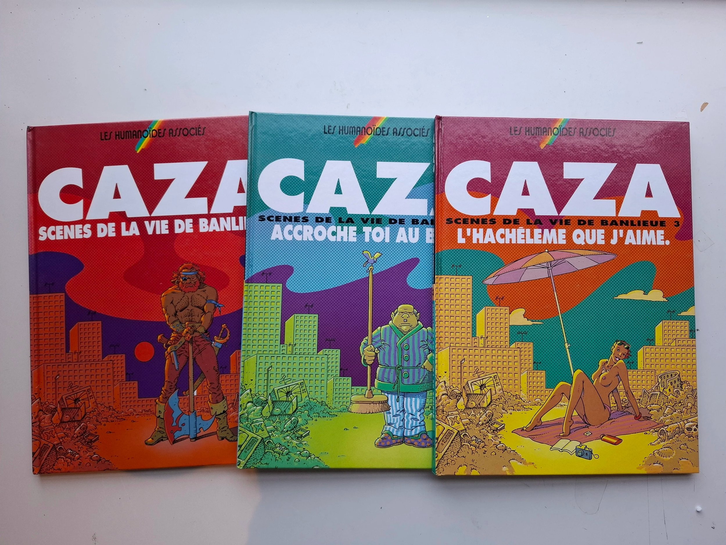 CAZA SCENES DE LA VIE DE BANLIEUE TOMES 1 à 3 SERIE COMPLETE REED HUMANOS