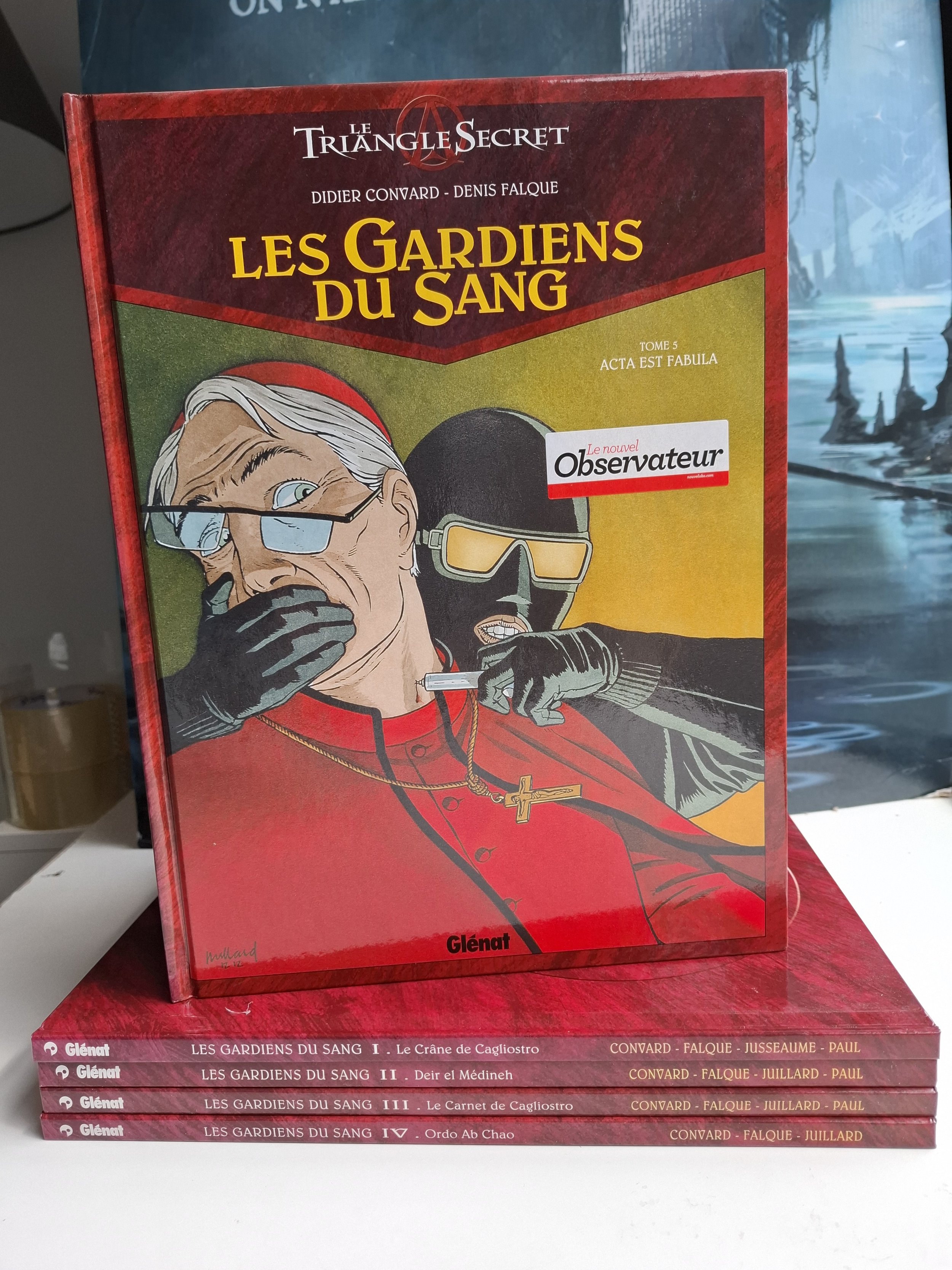 LES GARDIENS DU SANG LE TRIANGLE SECRET TOMES 1 à 5 SERIE COMPLETE EO