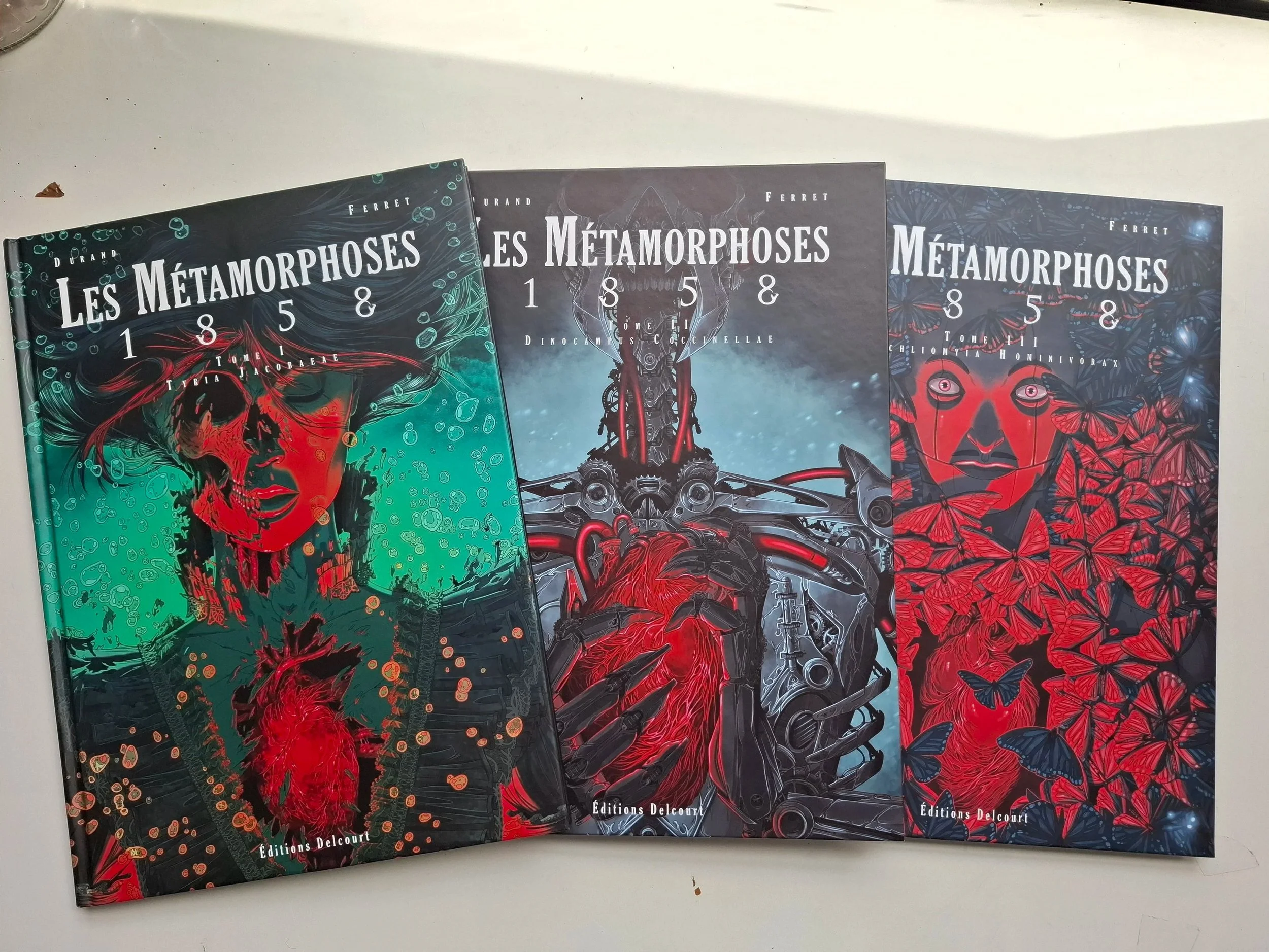 LES METAMORPHOSES 1858 TOMES 1 à 3 SERIE COMPLETE EO