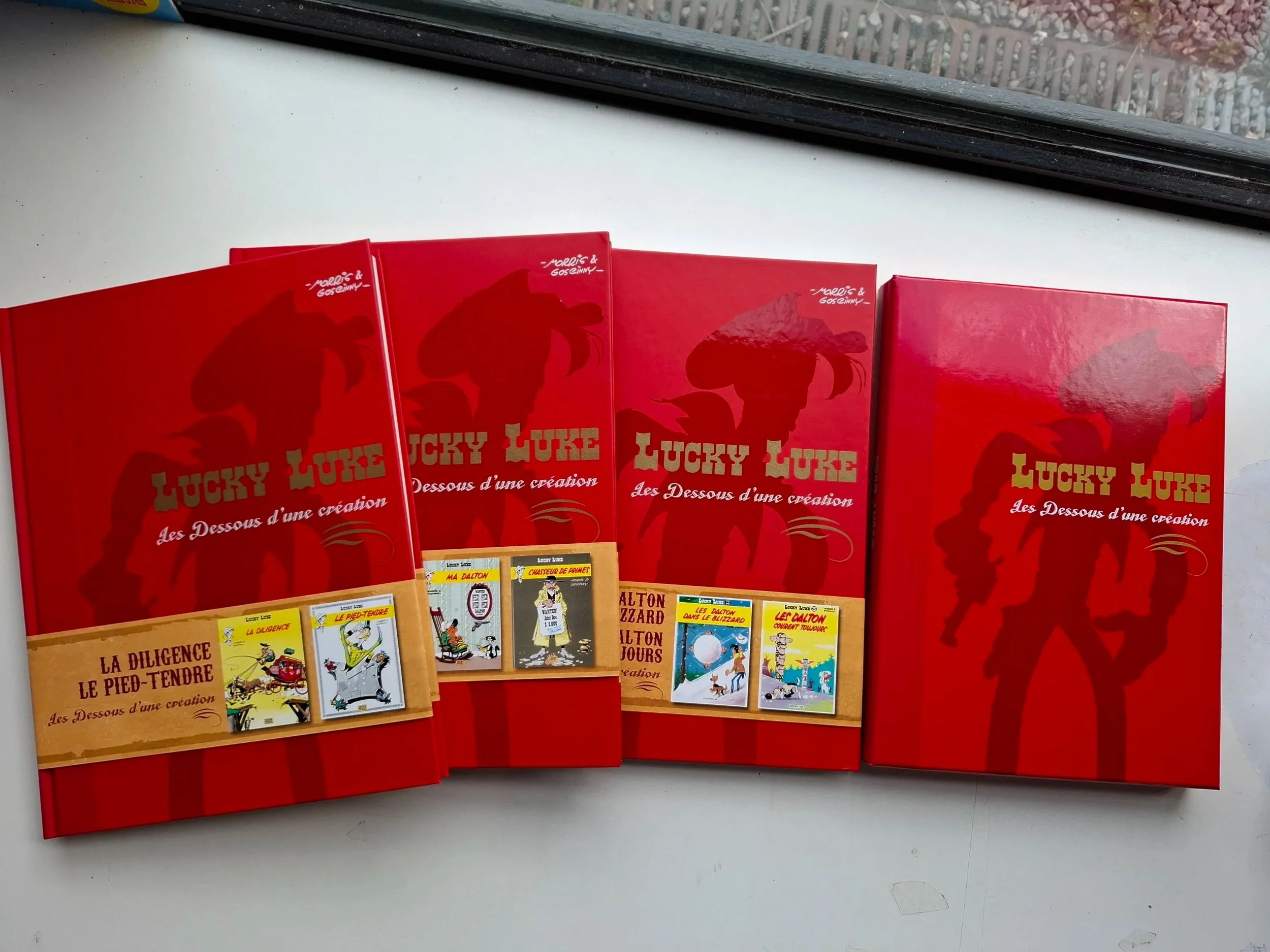 LUCKY LUKE "LES DESSOUS D'UNE CREATION" EDITIONS ATLAS + 6 EX-LIBRIS ET BOITE