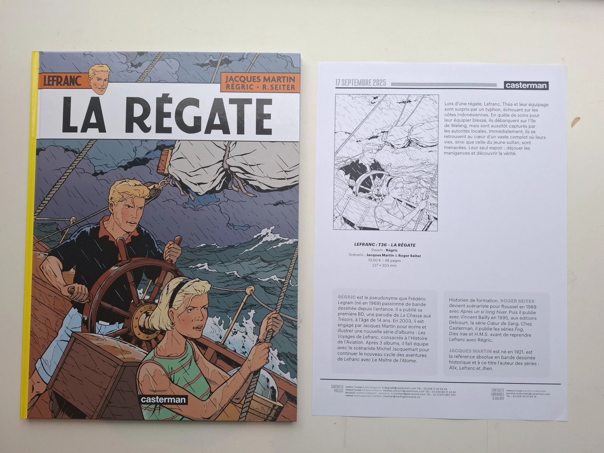 LEFRANC TOME 36 "LA REGATE" EO 09/2025