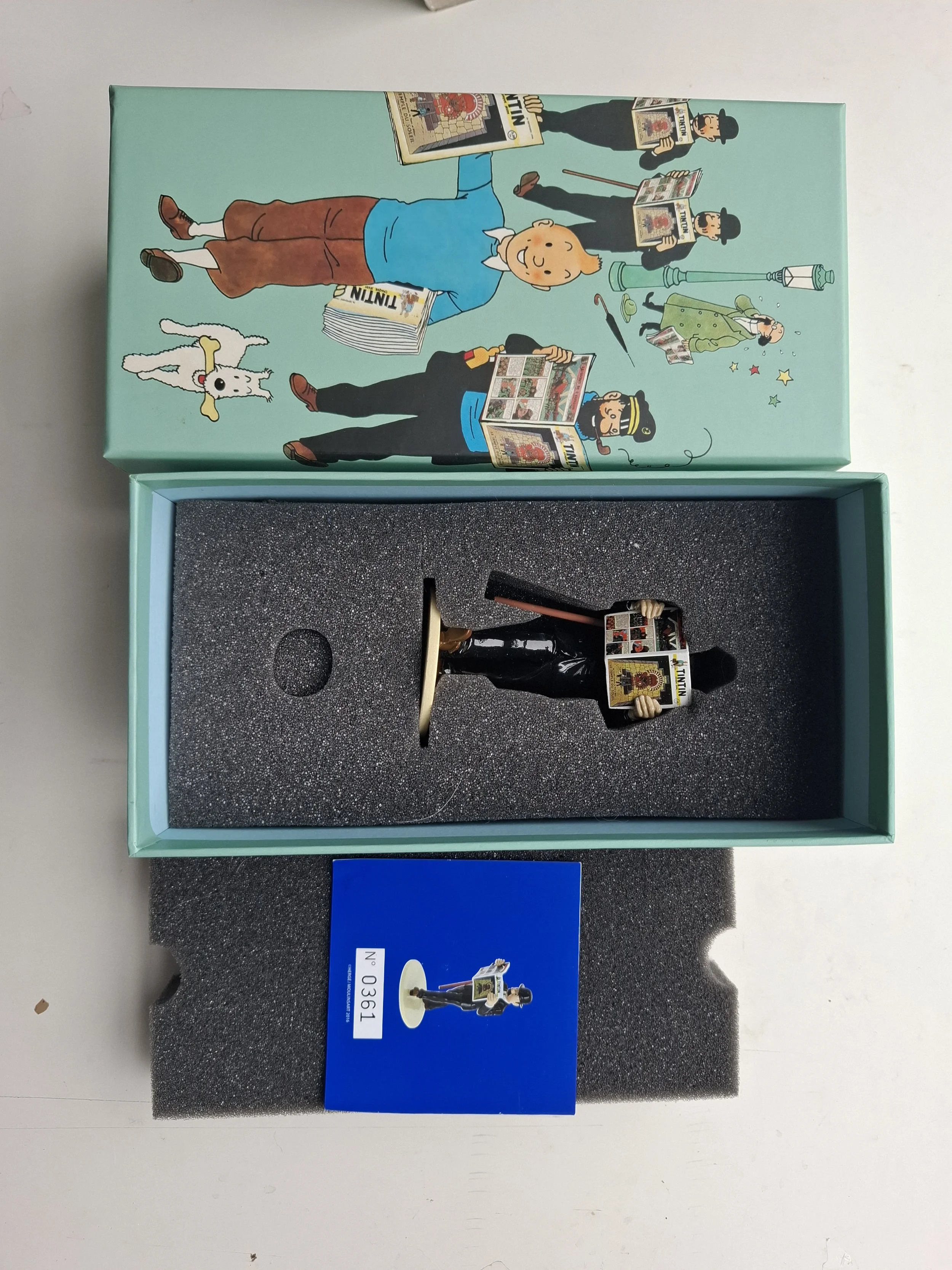 FIGURINE DUPOND + CHAPEAU TOURNESOL 9CM AVEC BOITE ET CERTIFICAT 2016