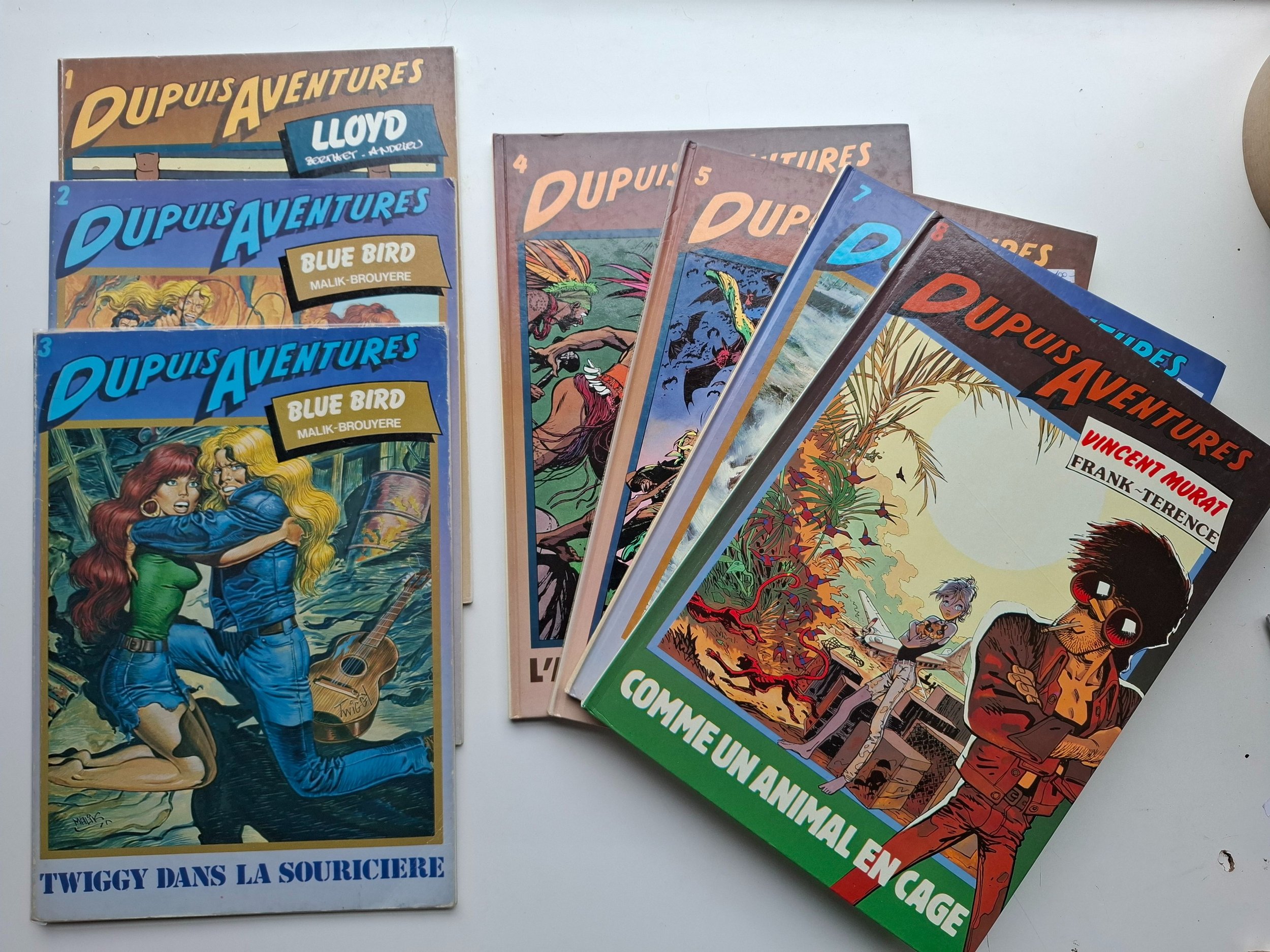 DUPUIS AVENTURES ENSEMBLE DE 7 TOMES EO