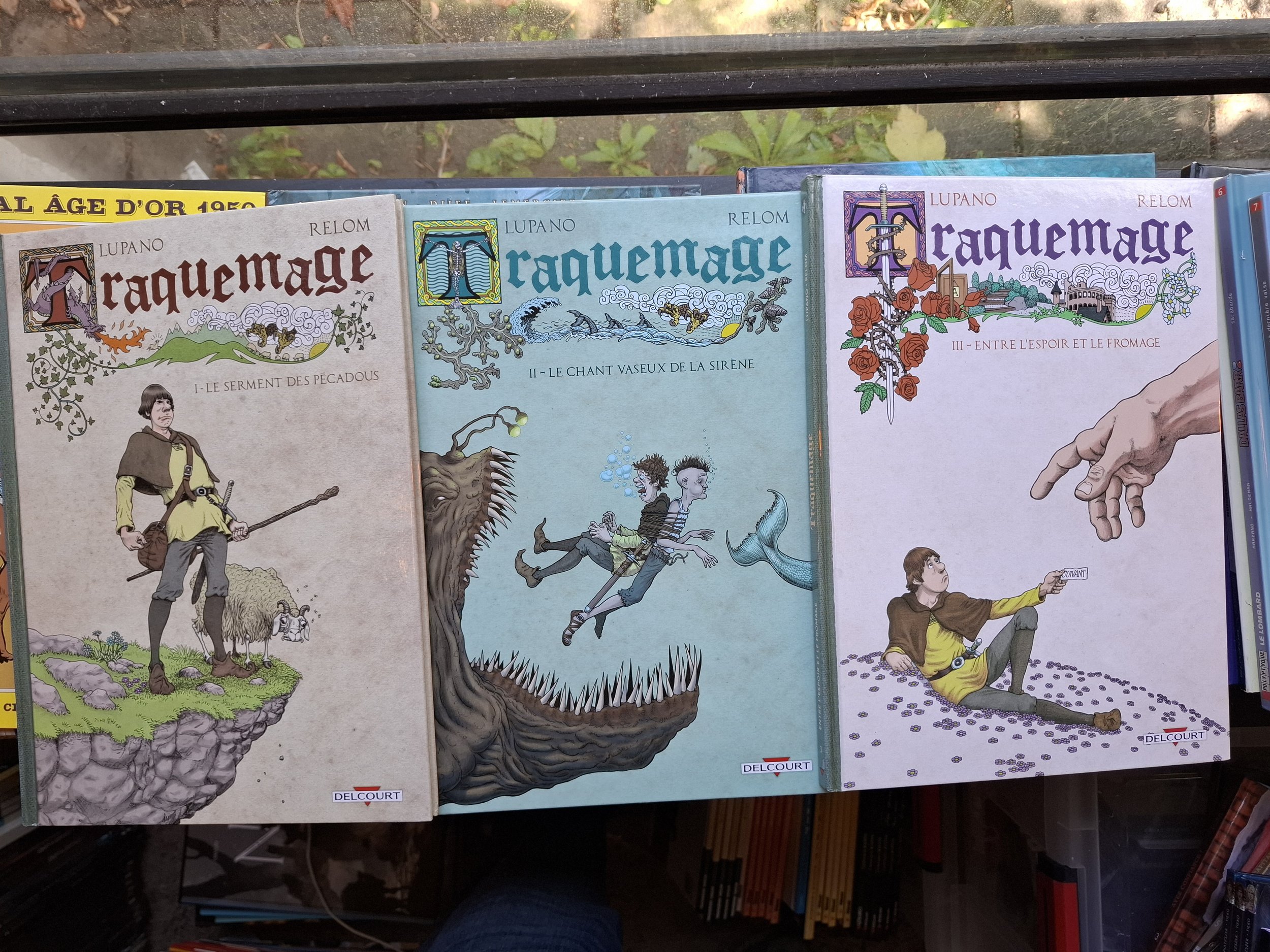 TRAQUEMAGE TOMES 1 à 3 SERIE COMPLETE DELCOURT EO/RE