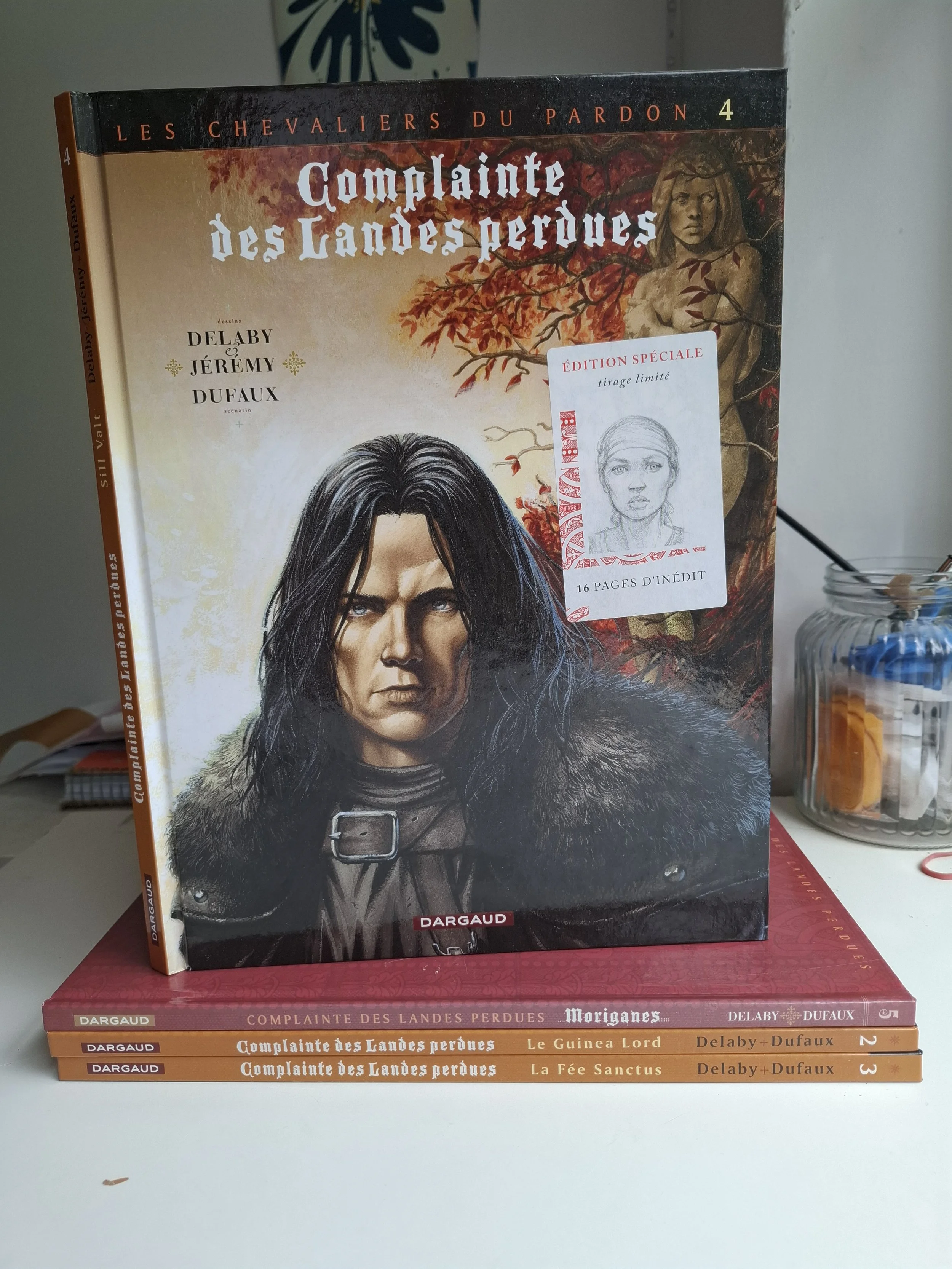 COMPLAINTE DES LANDES PERDUES "CUCLE CHEVALIERS DU PARDON" TOMES 1 à 4 COMPLET + CACHET+ TL