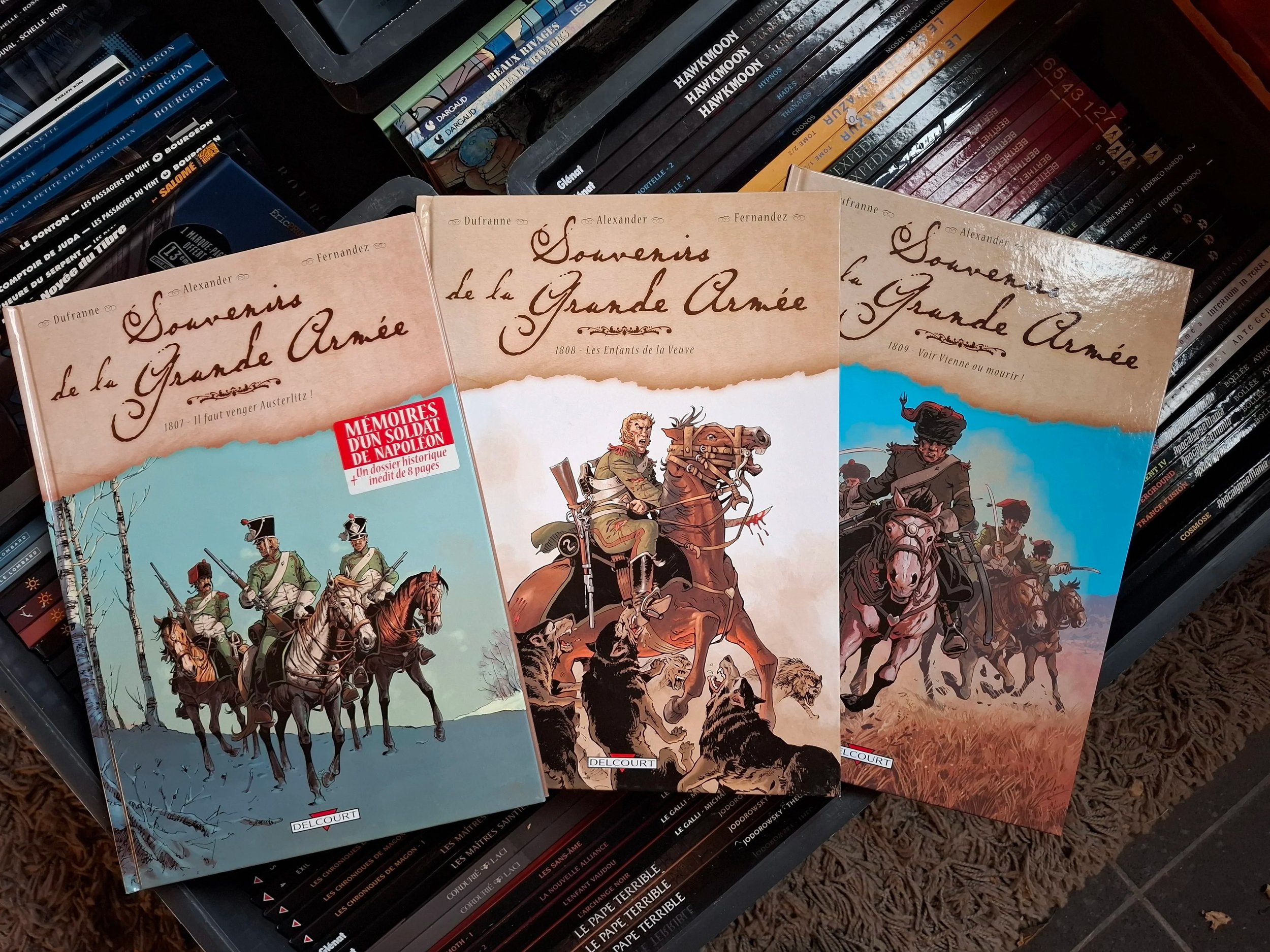 SOUVENIRS DE LA GRANDE ARMEE TOMES 1 à 3 DELCOURT EO