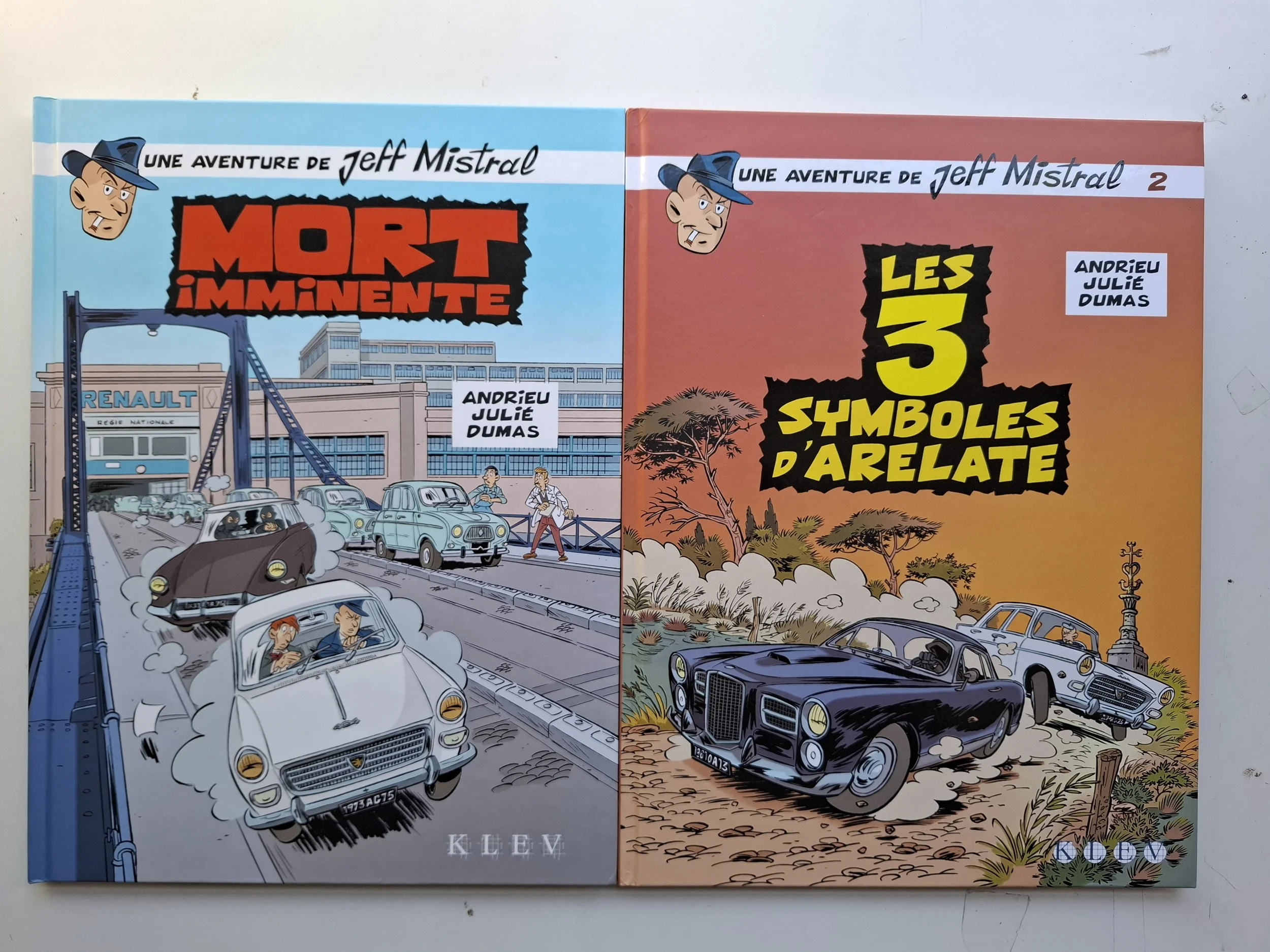 UNE AVENTURE DE JEFF MISTRAL TOMES 1 ET 2 SERIE COMPLETE TOUS  EO+EX-LIBRIS EDITIONS KLEV