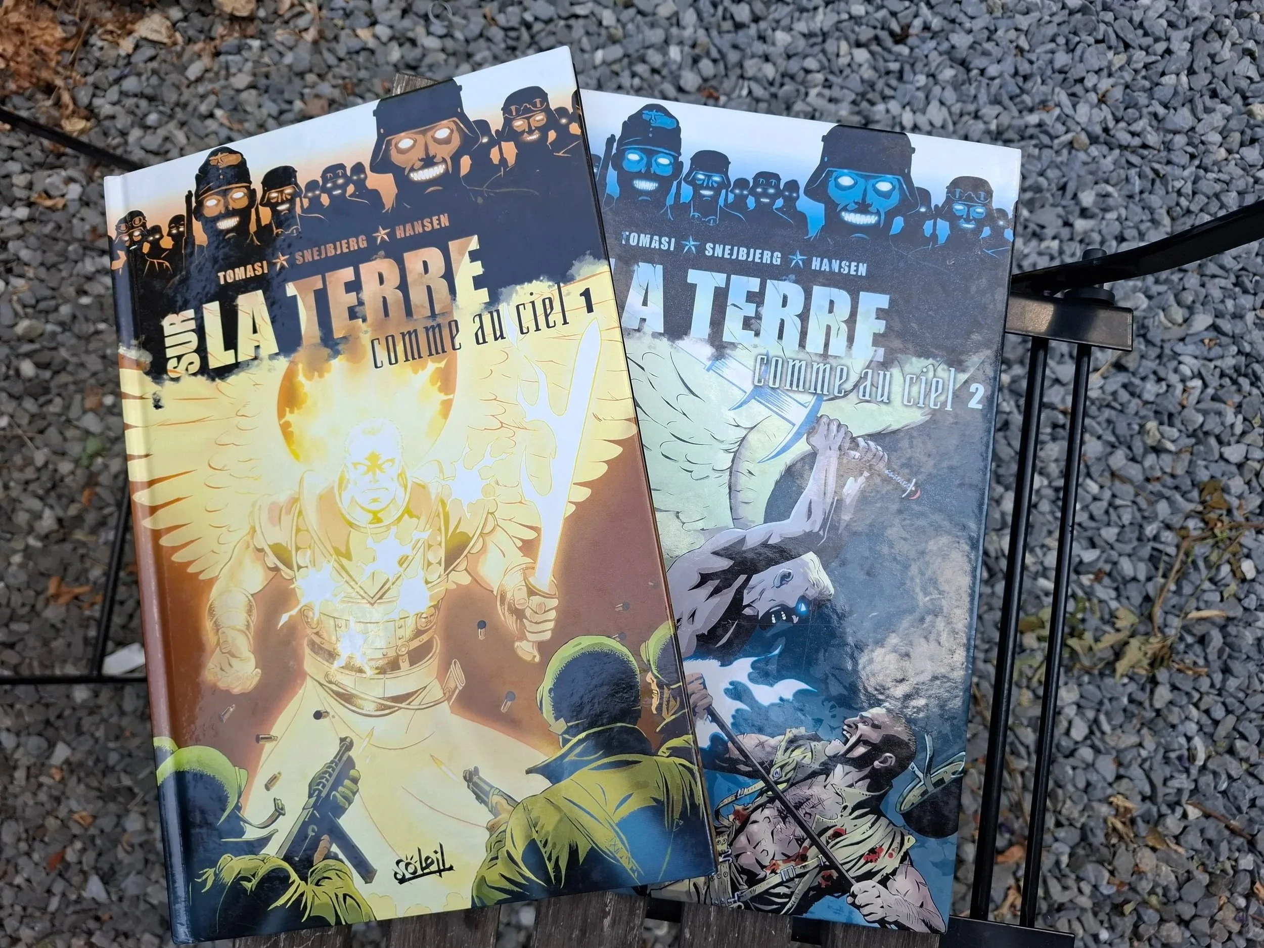 SUR LA TERRE COMME AU CIEL VOLUMES 1 ET 2 SERIE COMPLETE EO