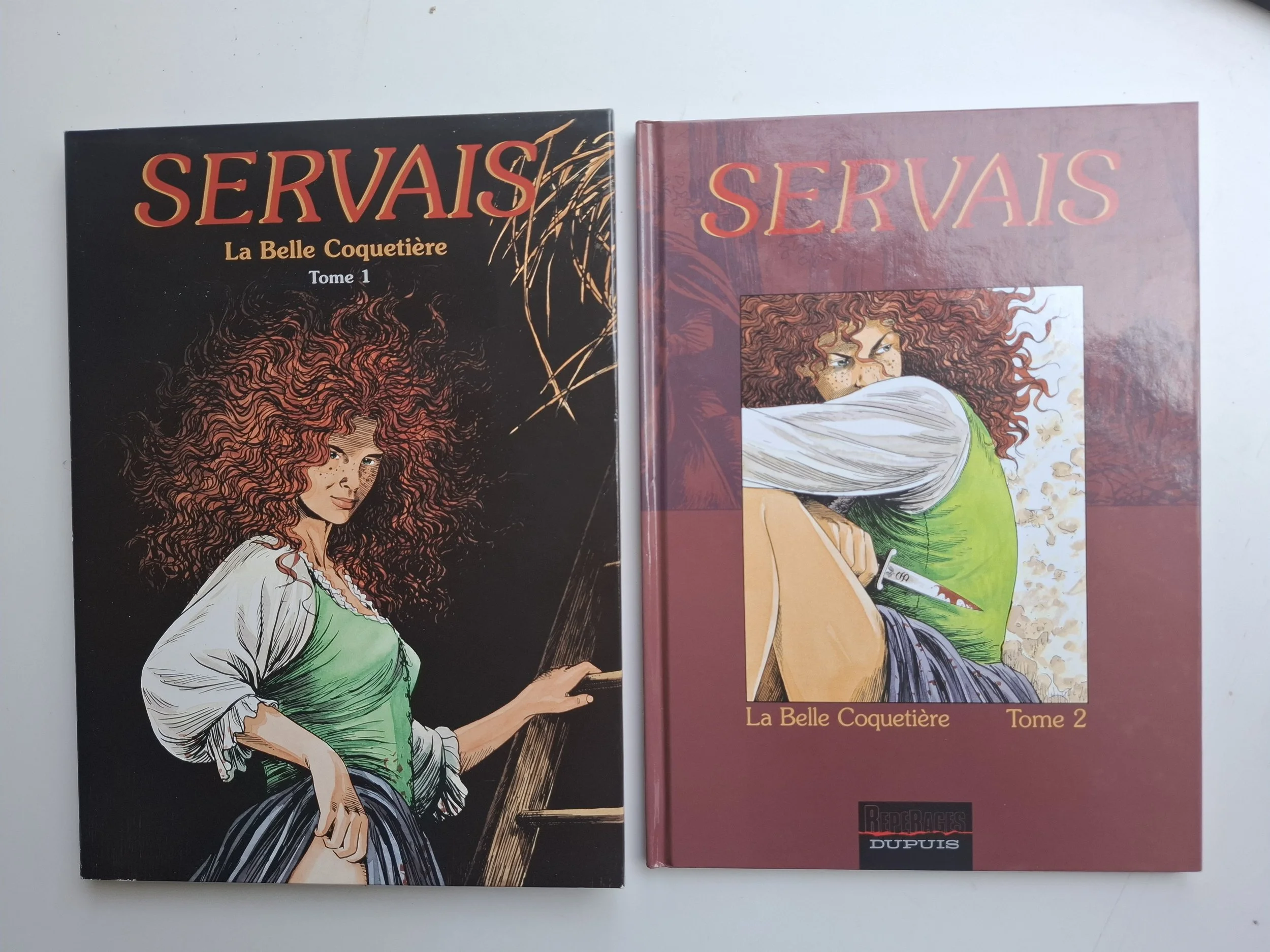 COFFRET SERVAIS LA BELLE COQUETIERE TOMES 1-2 COMPLET EO + PORTFOLIO