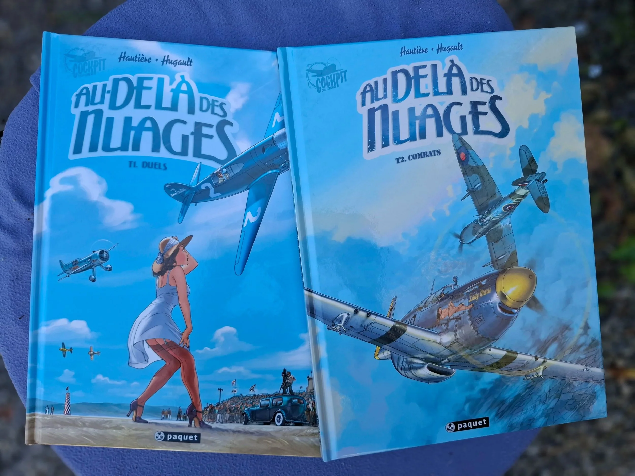 AU-DELA DES NUAGES TOMES 1 ET 2 SERIE COMPLETE HUGAULT REED