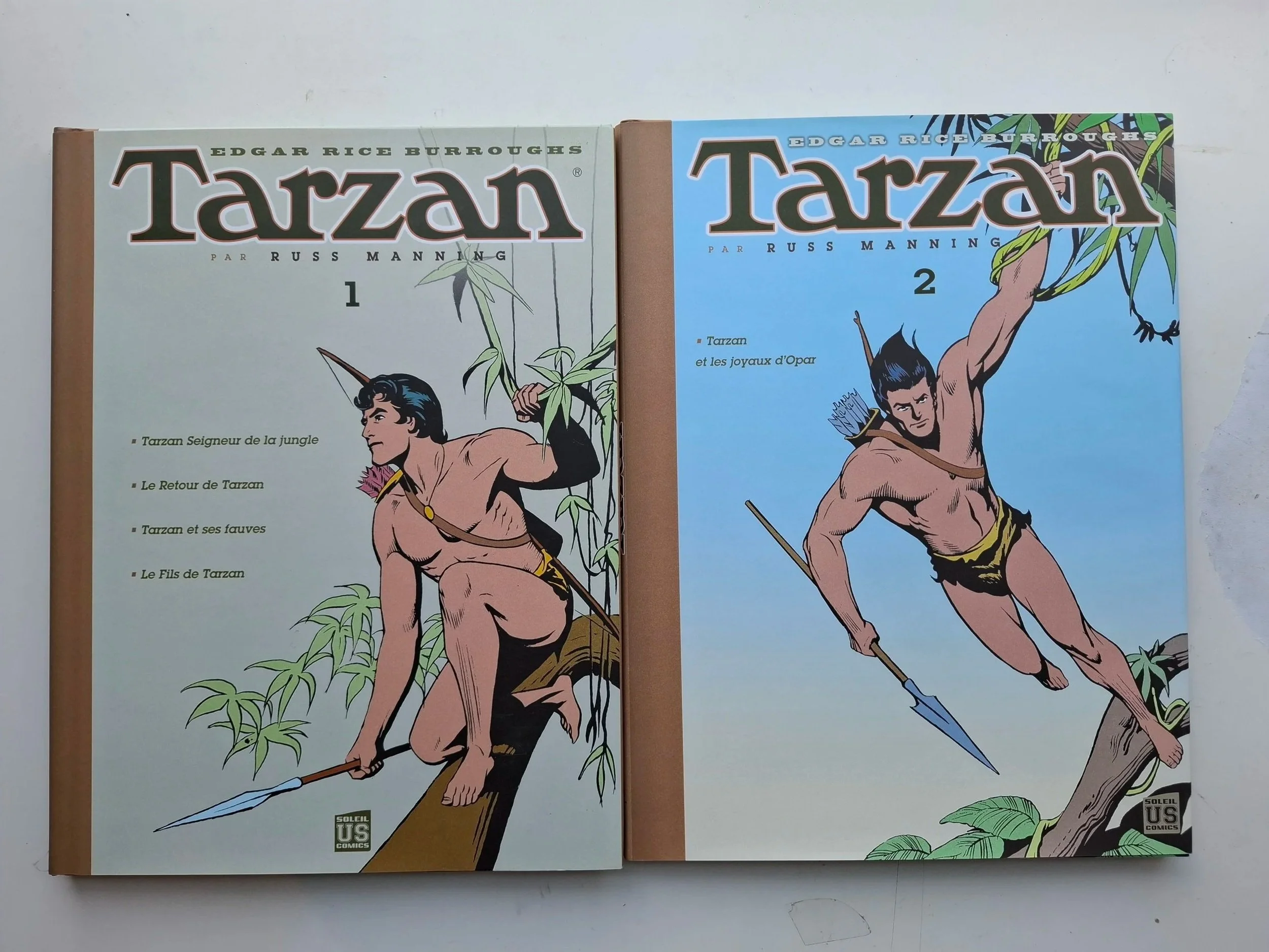 TARZAN VOLUMES 1 ET 2 SOLEIL US COMICS AVEC JAQUETTES EO