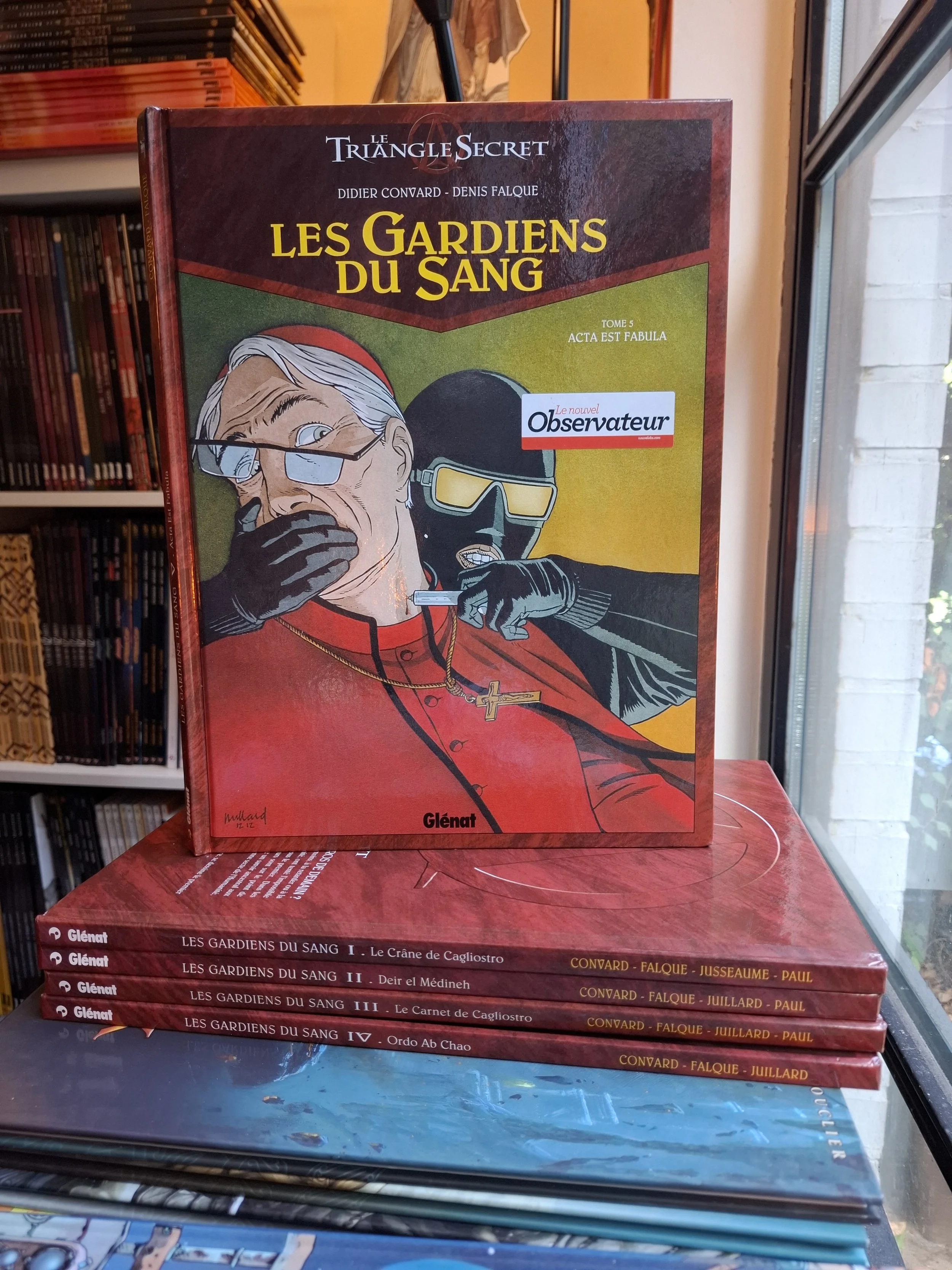 LE TRIANGLE SECRET LES GARDIENS DU SANG TOMES 1 à 5 SERIE COMPLETE EO