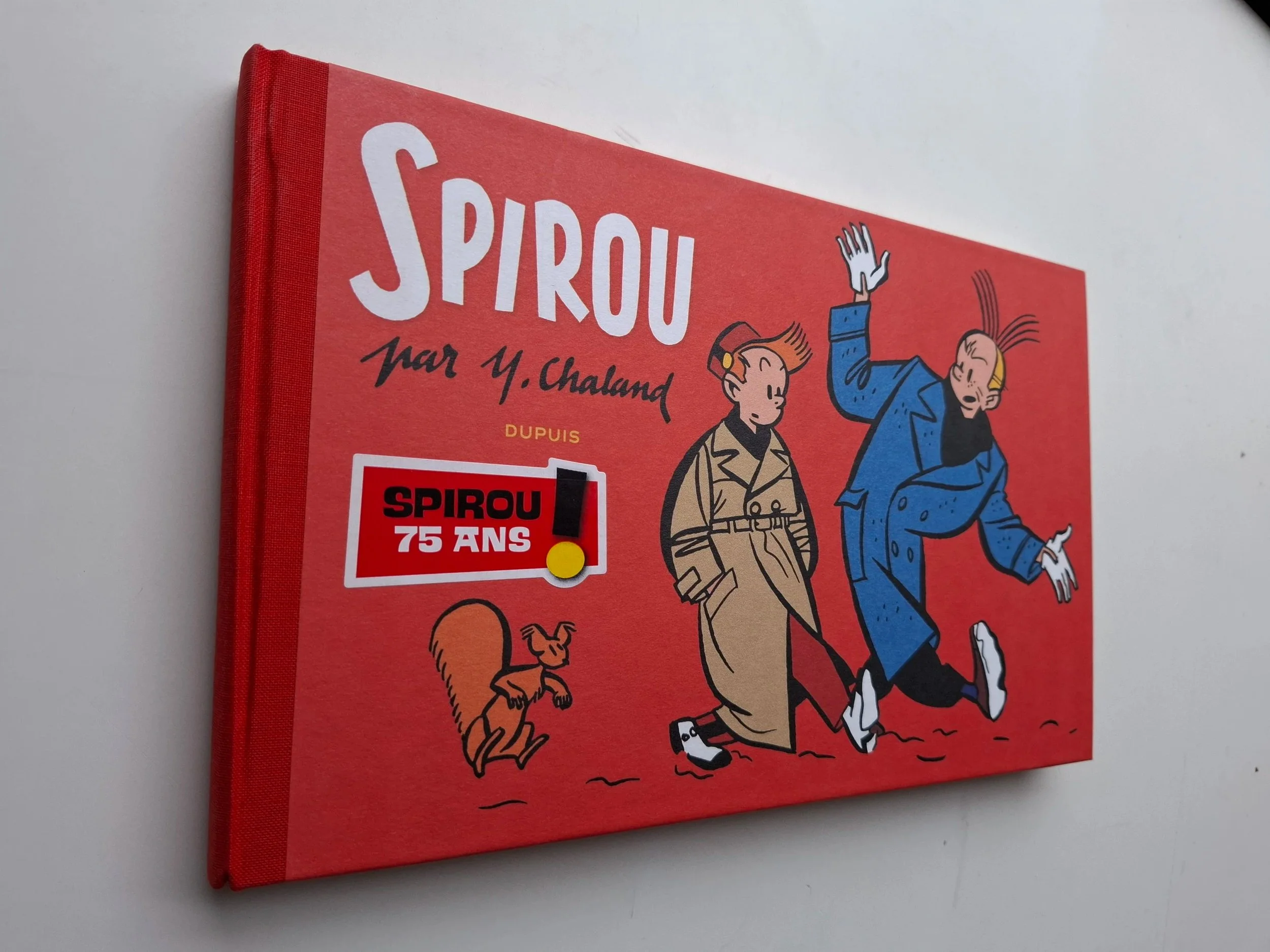 SPIROU PAR CHALAND DOS TOILE FORMAT A L'ITALIENNE N/B 2013
