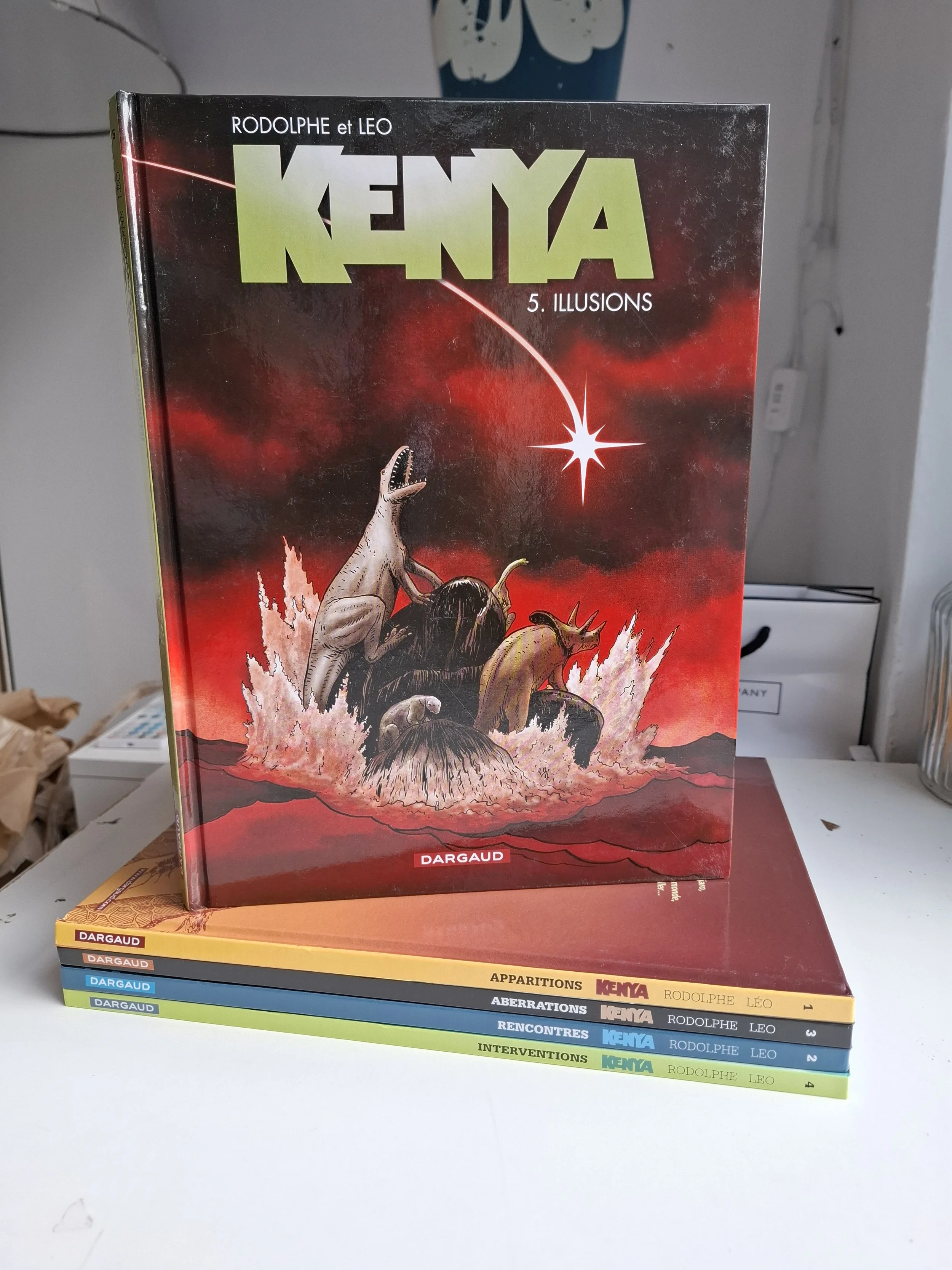KENYA TOMES 1 à 5 SERIE COMPLETE DARGAUD EO/REED