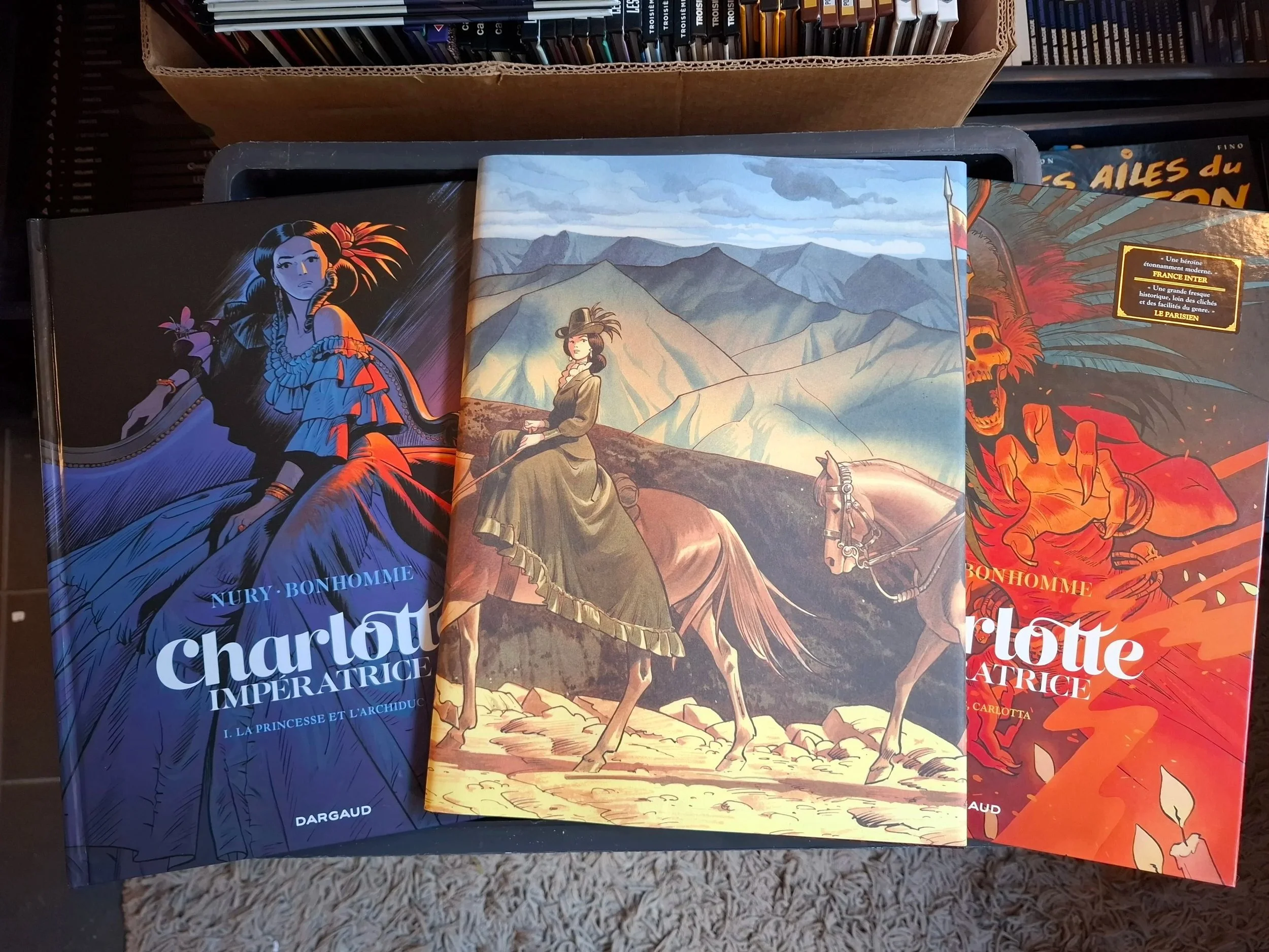 CHARLOTTE IMPERATRICE TOMES 1 à 3 TOUS EO + JAQUETTE SLUMBERLAND BD WORLD