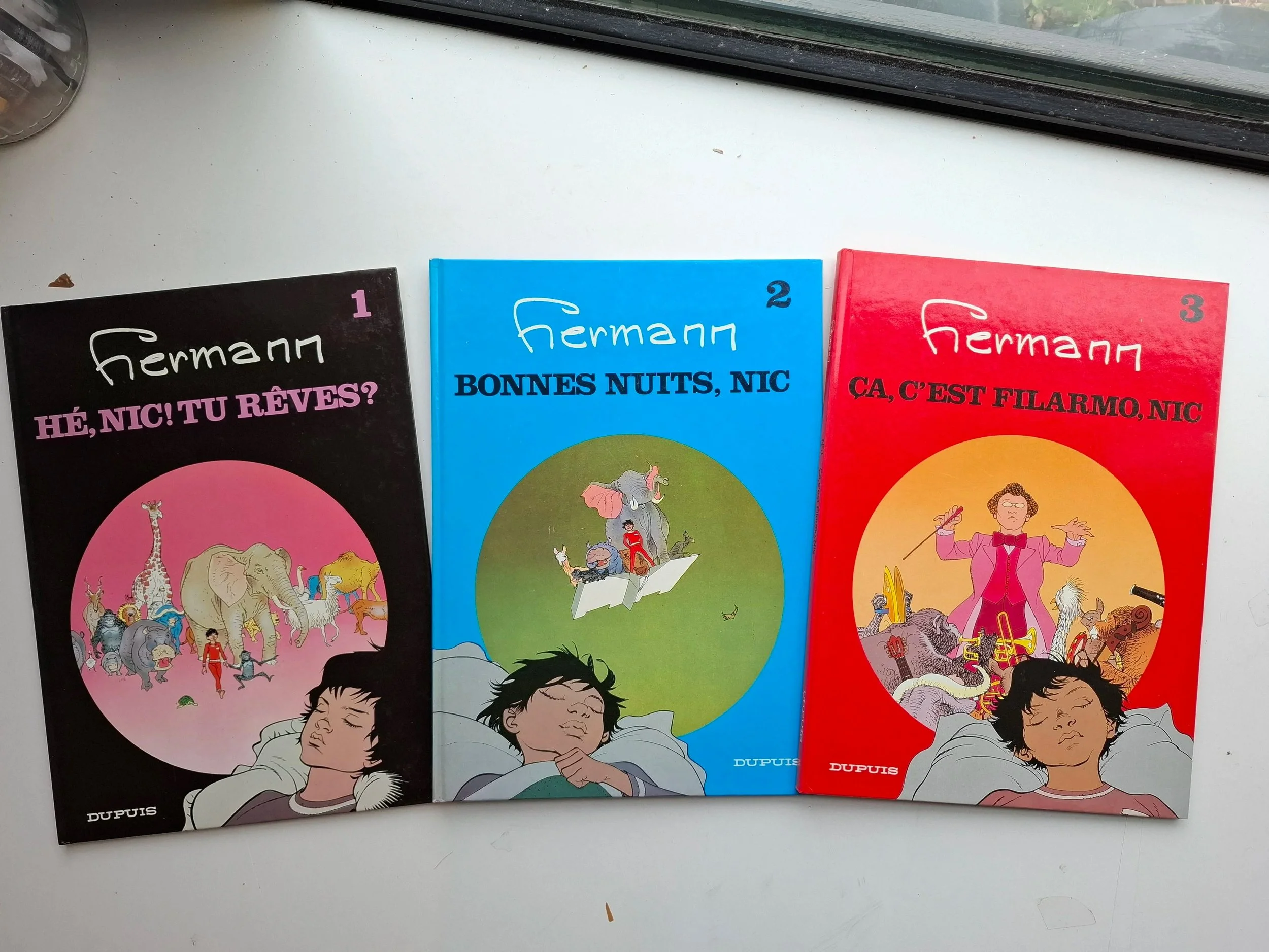 HERMANN BONNES NUITS,NIC TOMES 1 à 3 SERIE COMPLETE TOUS EO