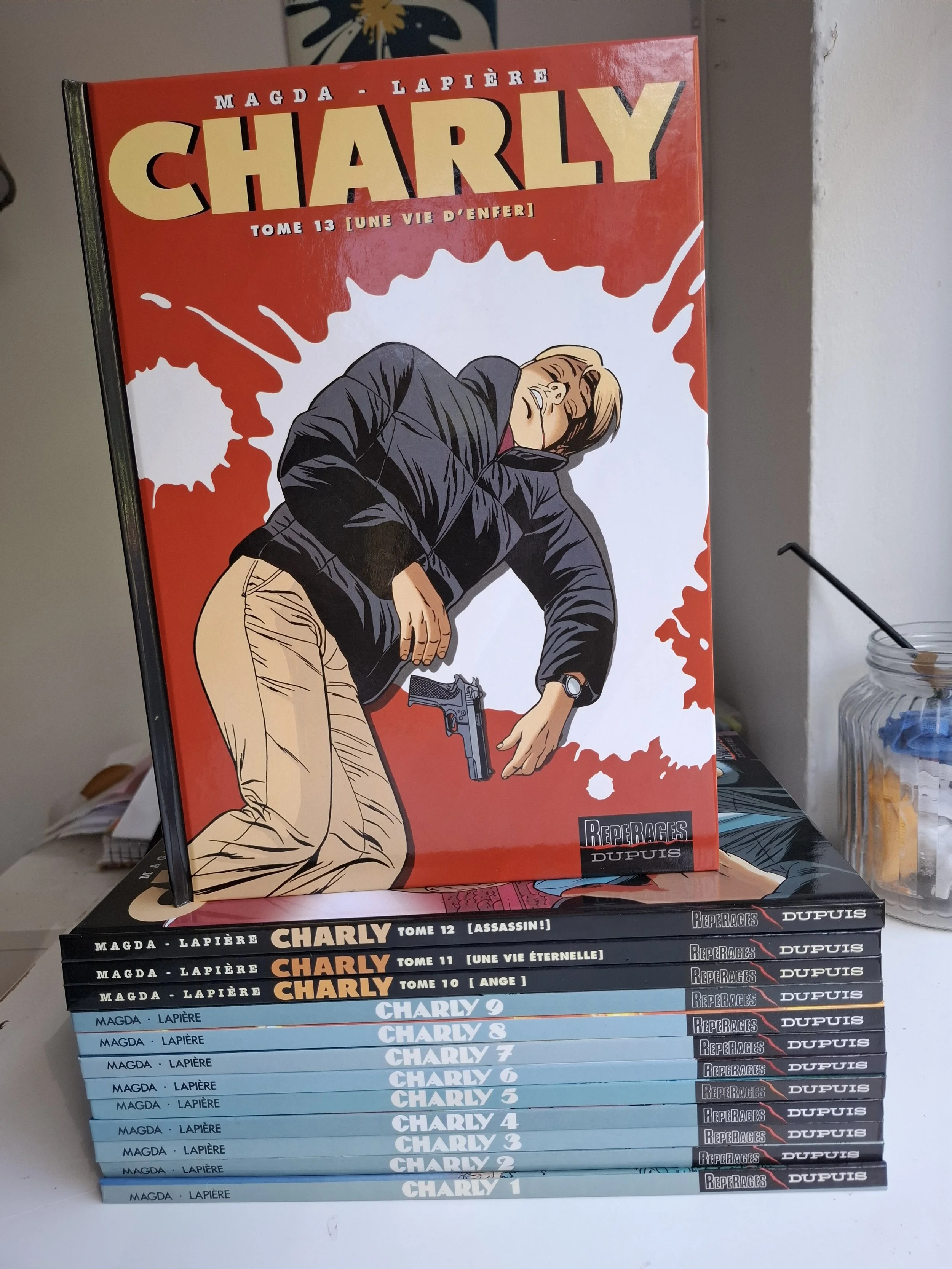 CHARLY TOMES 1 à 13 SERIE COMPLETE TBE TOUS EO + POSTER