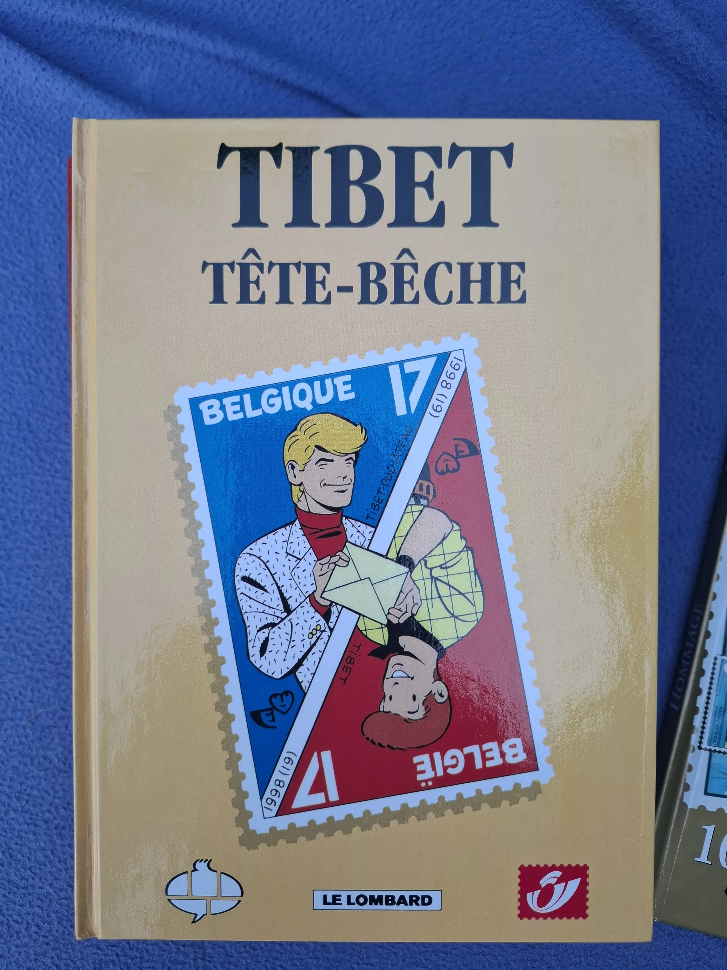 ALBUM TIMBRES LA POSTE BELGE "TIBET TETE BECHE" 2.500 ex+ cachet 1998