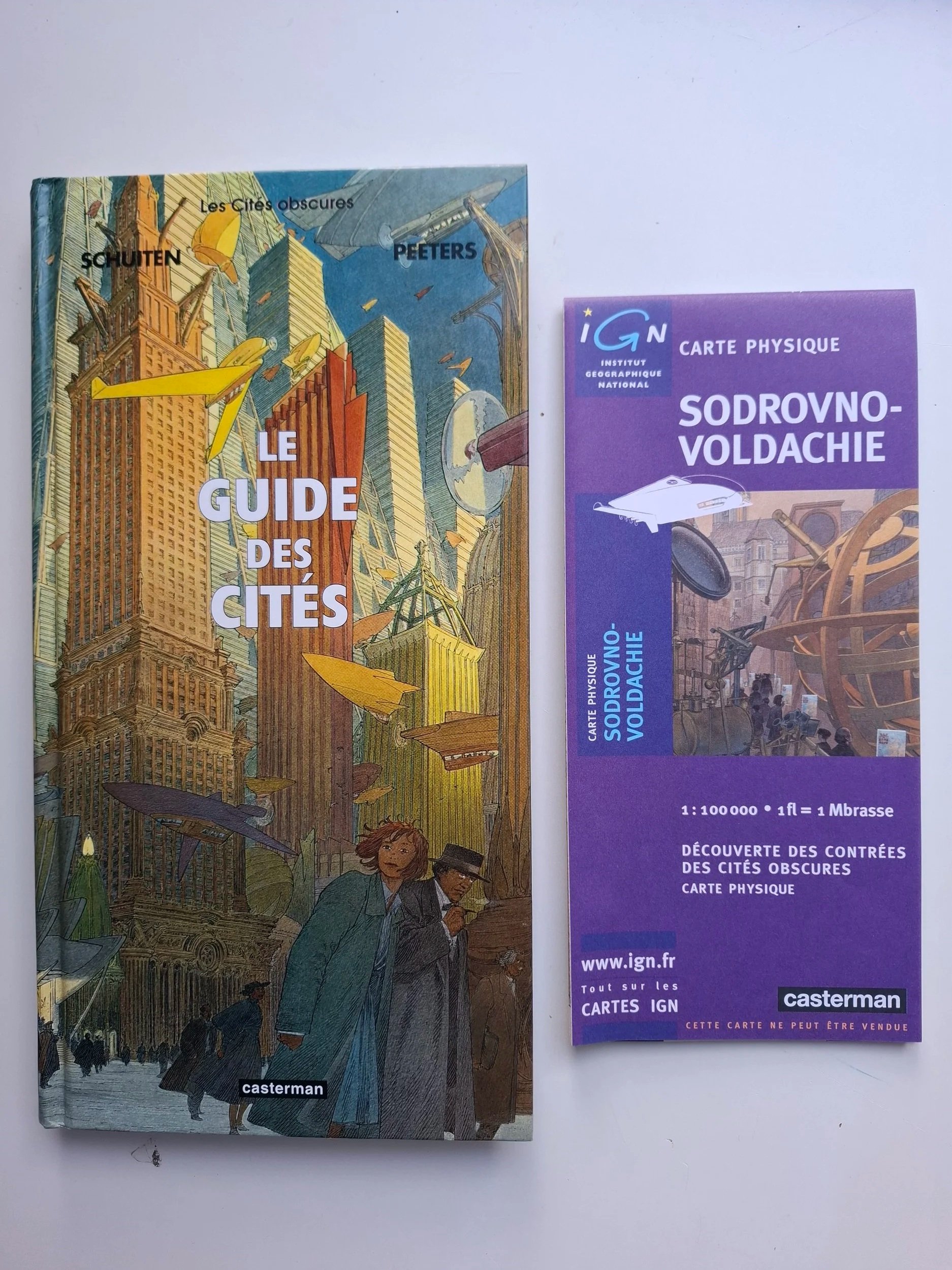 HORS SERIE SCHUITEN LES CITES OBSCURES LE GUIDE DES CITES + CARTE EO 1996