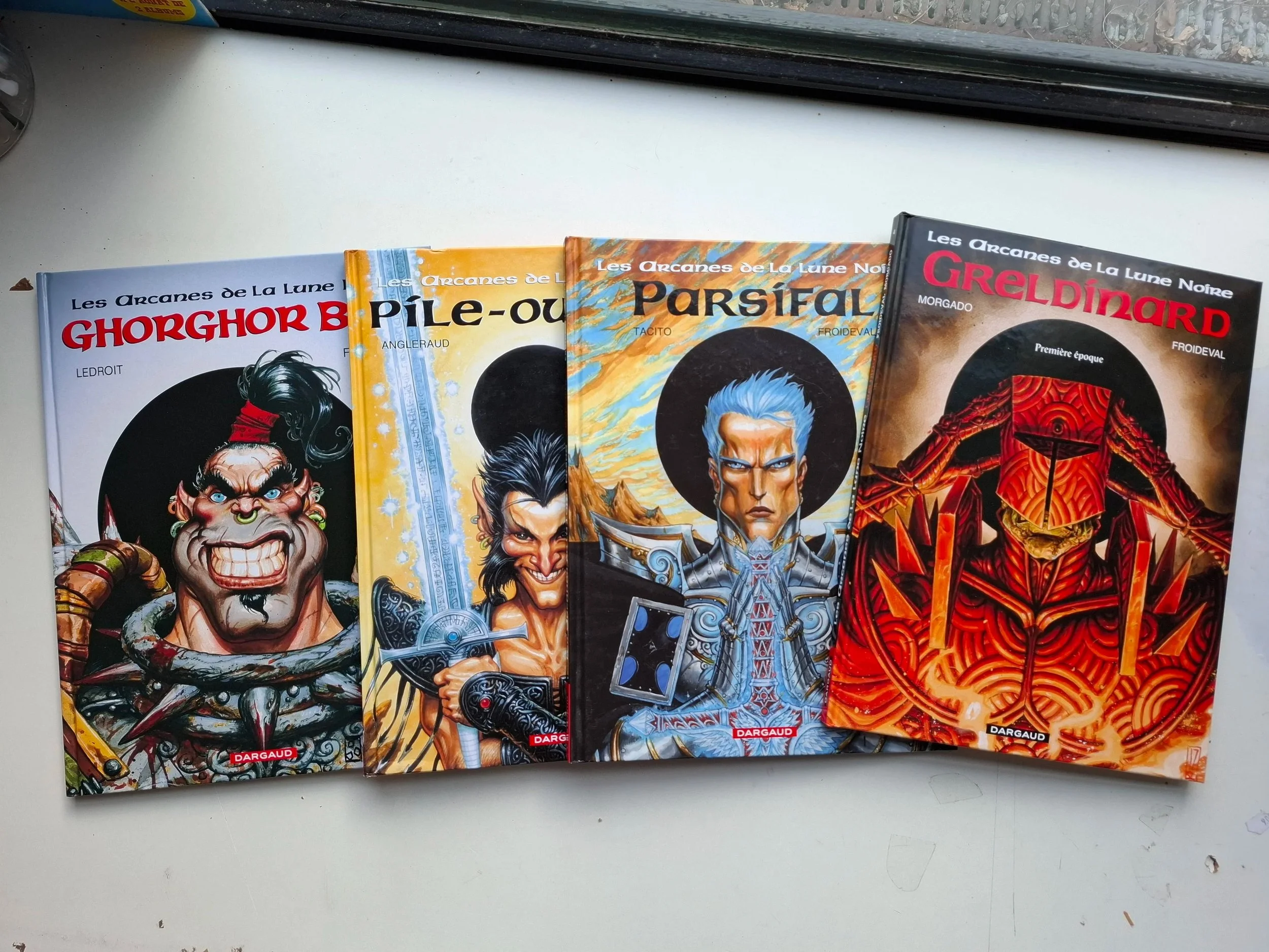 LES ARCANES DE LA LUNE NOIRE TOMES 1 à 4 DARGAUD EO