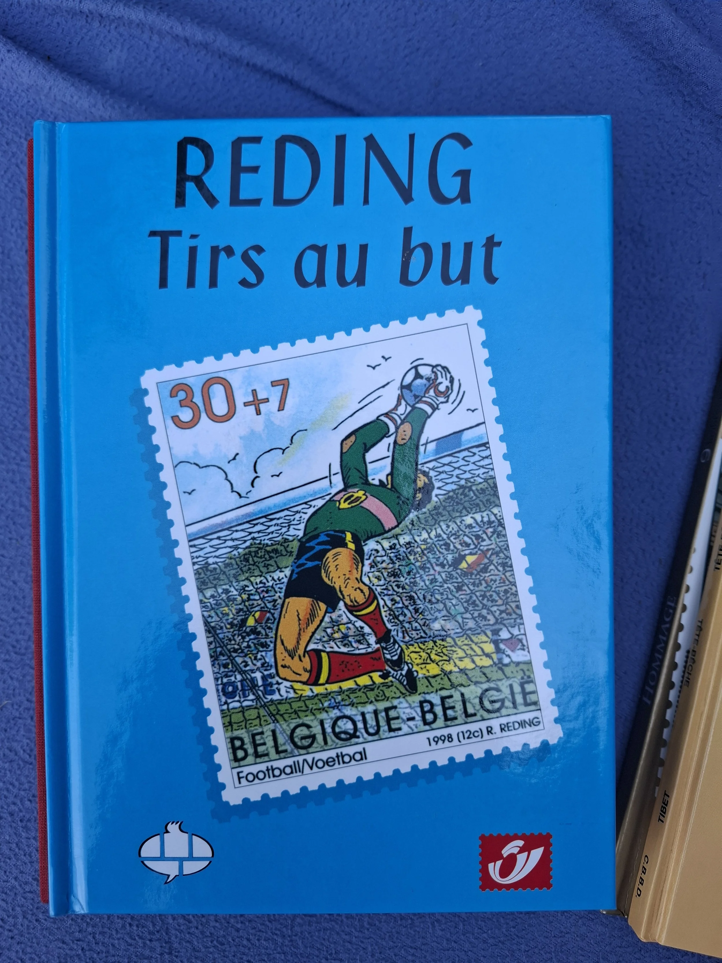 ALBUM TIMBRES POSTE BELGE REDING TIRS AU BUt" 1.200 ex