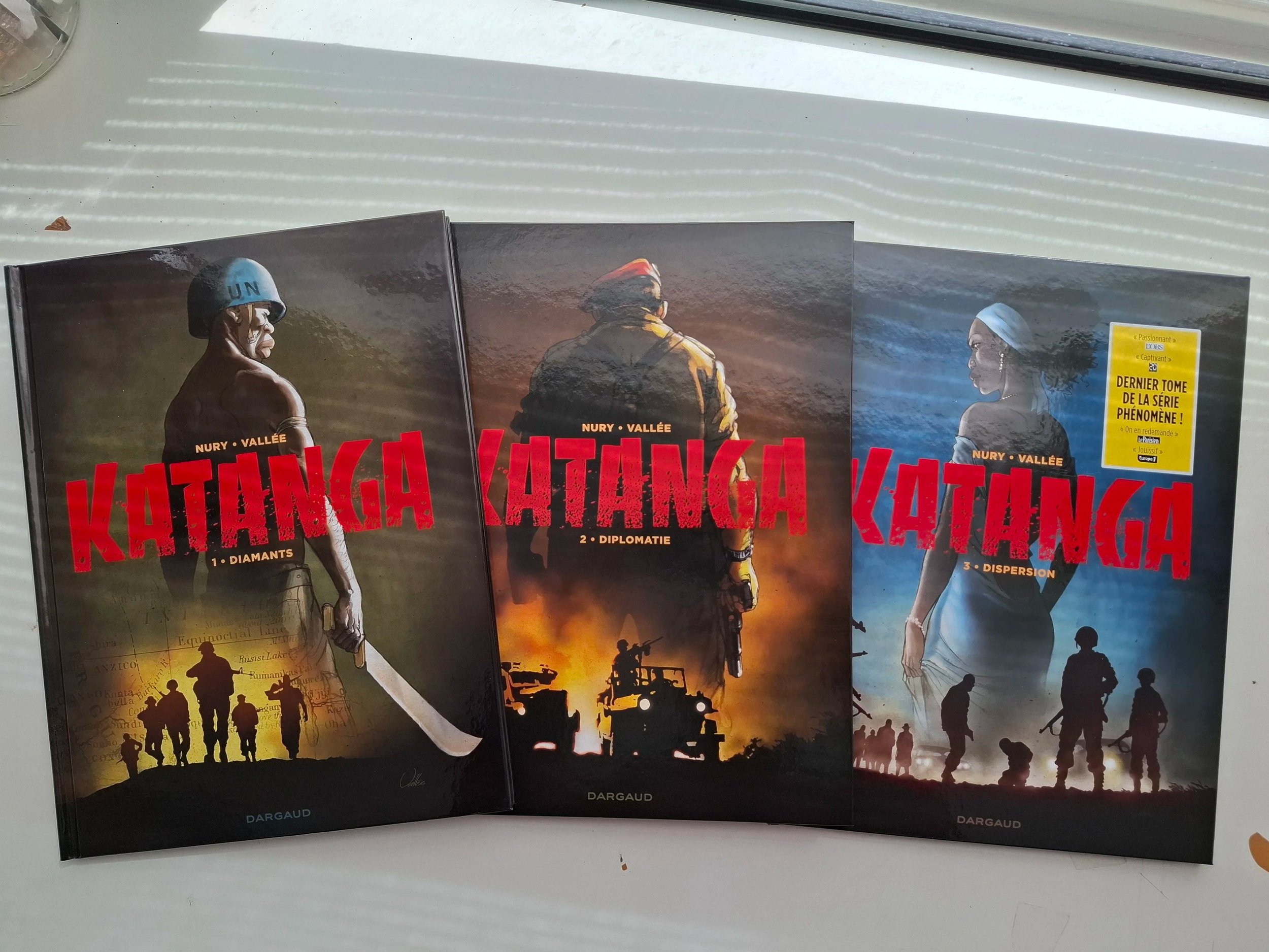 KATANGA TOMES 1 à 3 SERIE COMPLETE + FOURREAU NURY VALLEE
