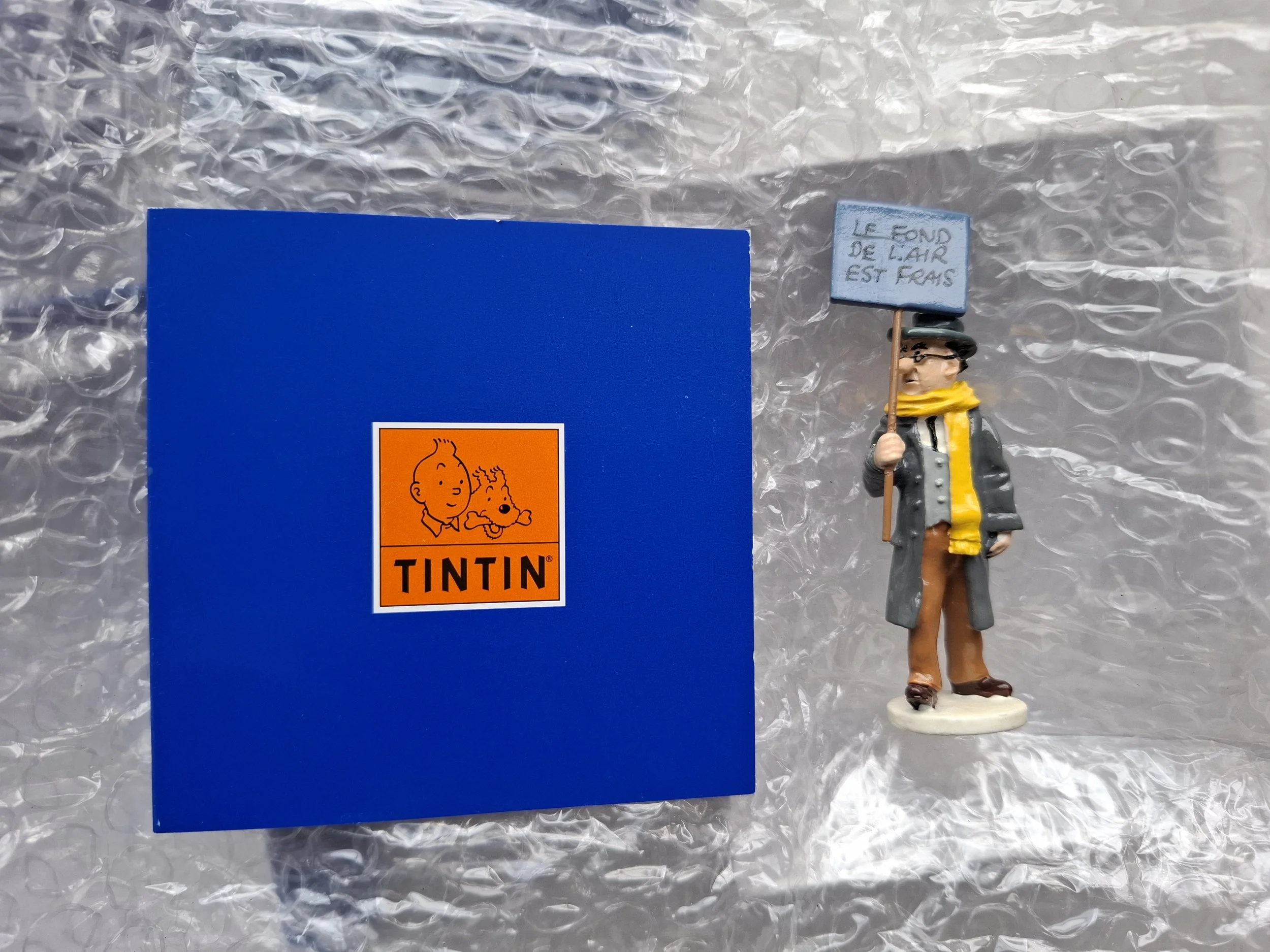 PIXI TINTIN CARREIDAS "AIR FRAIS" CARTE DE VOEUX 1972