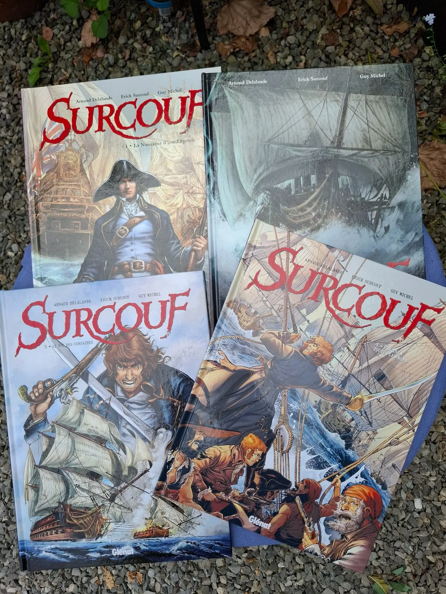 SURCOUF TOMES 1 à 4 SERIE COMPLETE GLENAT EO/REED