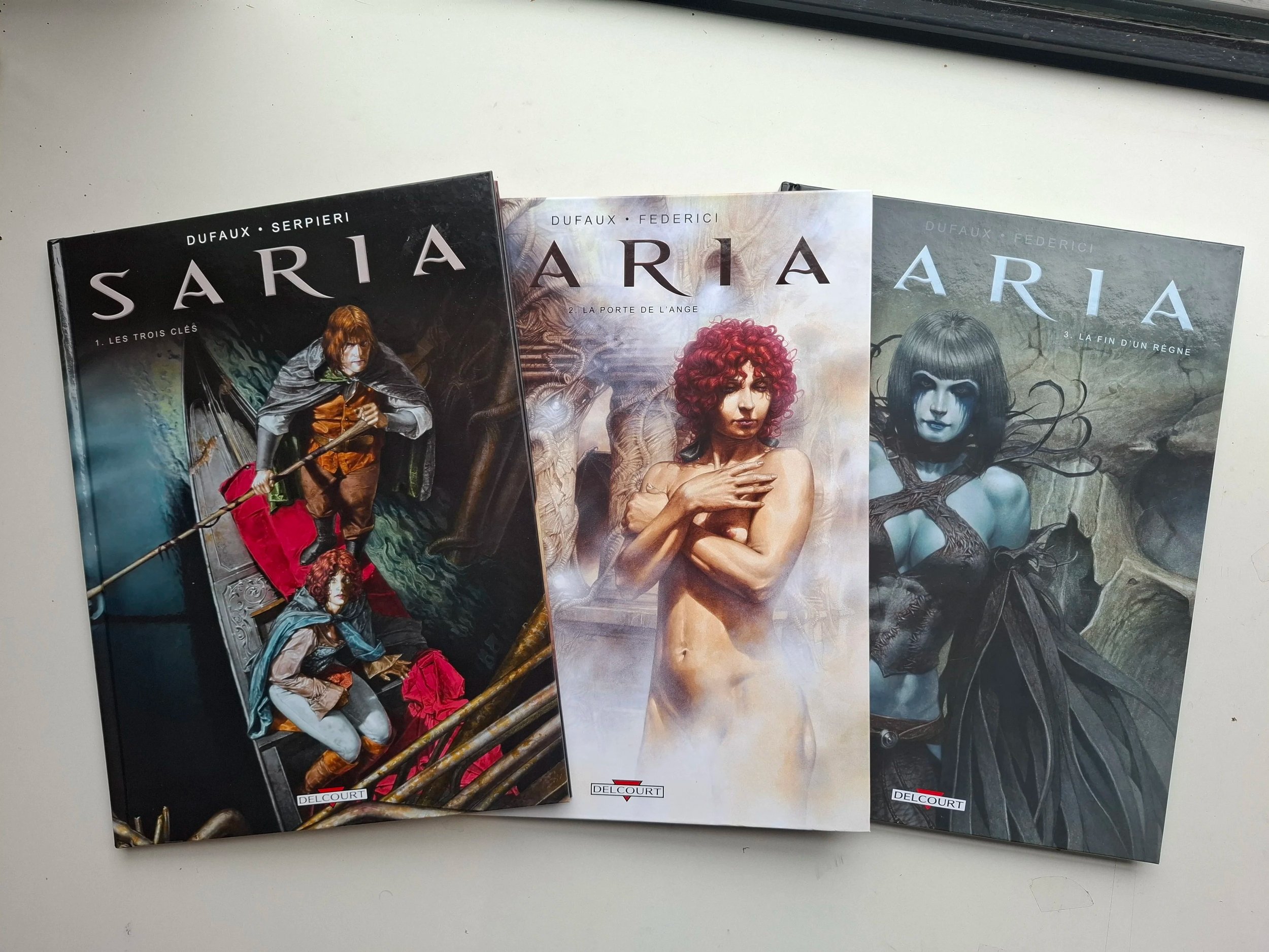 SARIA DUFAUX TOMES 1 à 3 SERIE COMPLETE DELCOURT EO