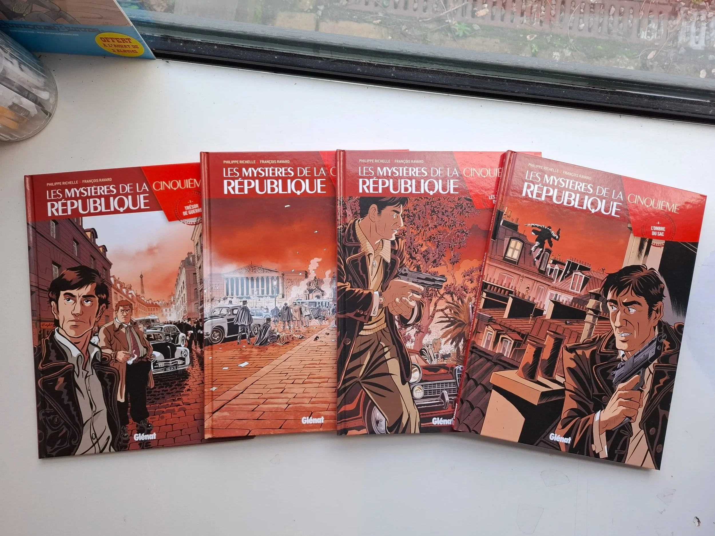 LES MYSTERES DE LA CINQUIEME REPUBLIQUE TOMES 1 à 4 EO