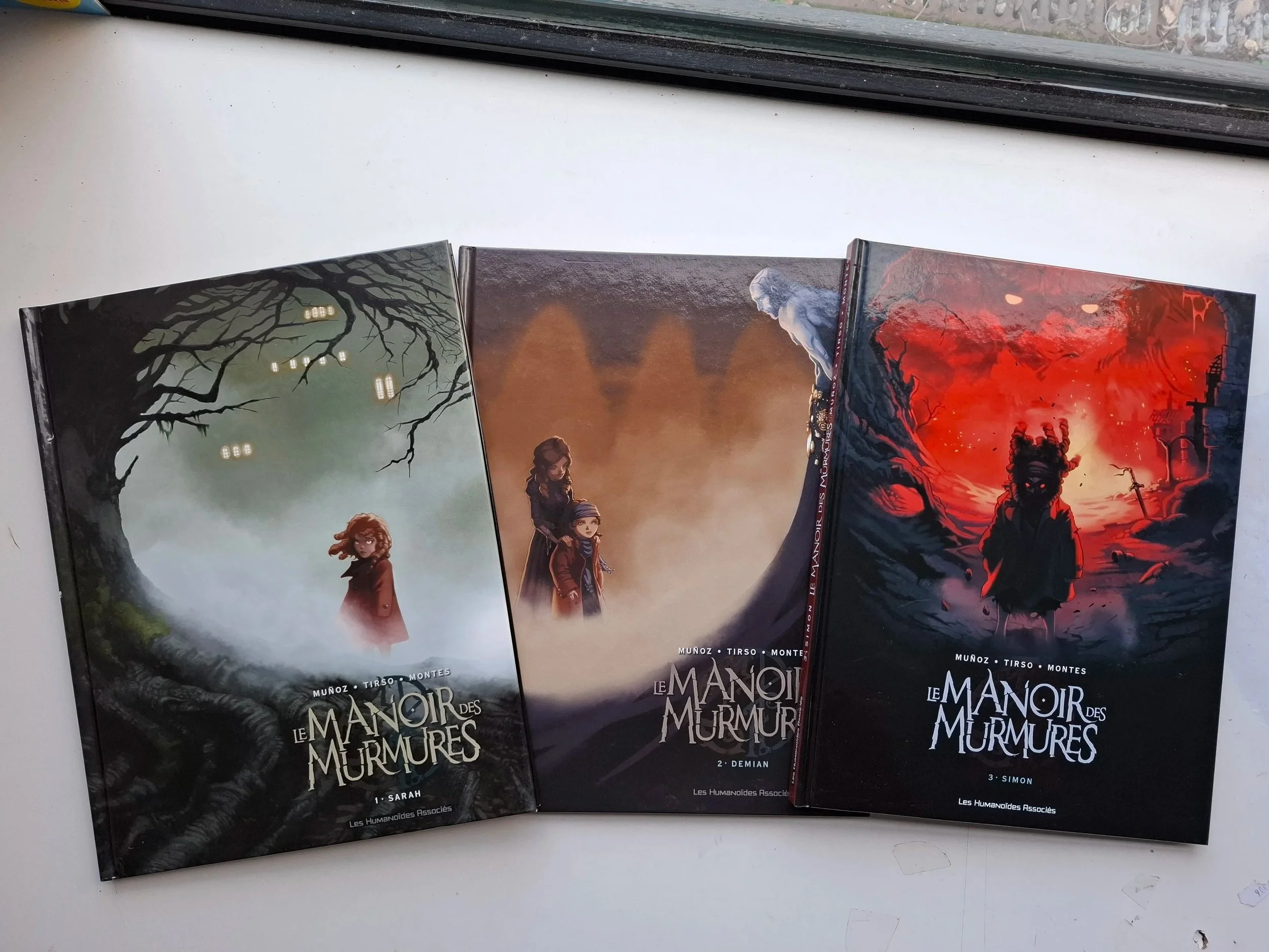 LE MANOIR DES MURMURES TOMES 1 à 3 SERIE COMPLETE TOUS EO
