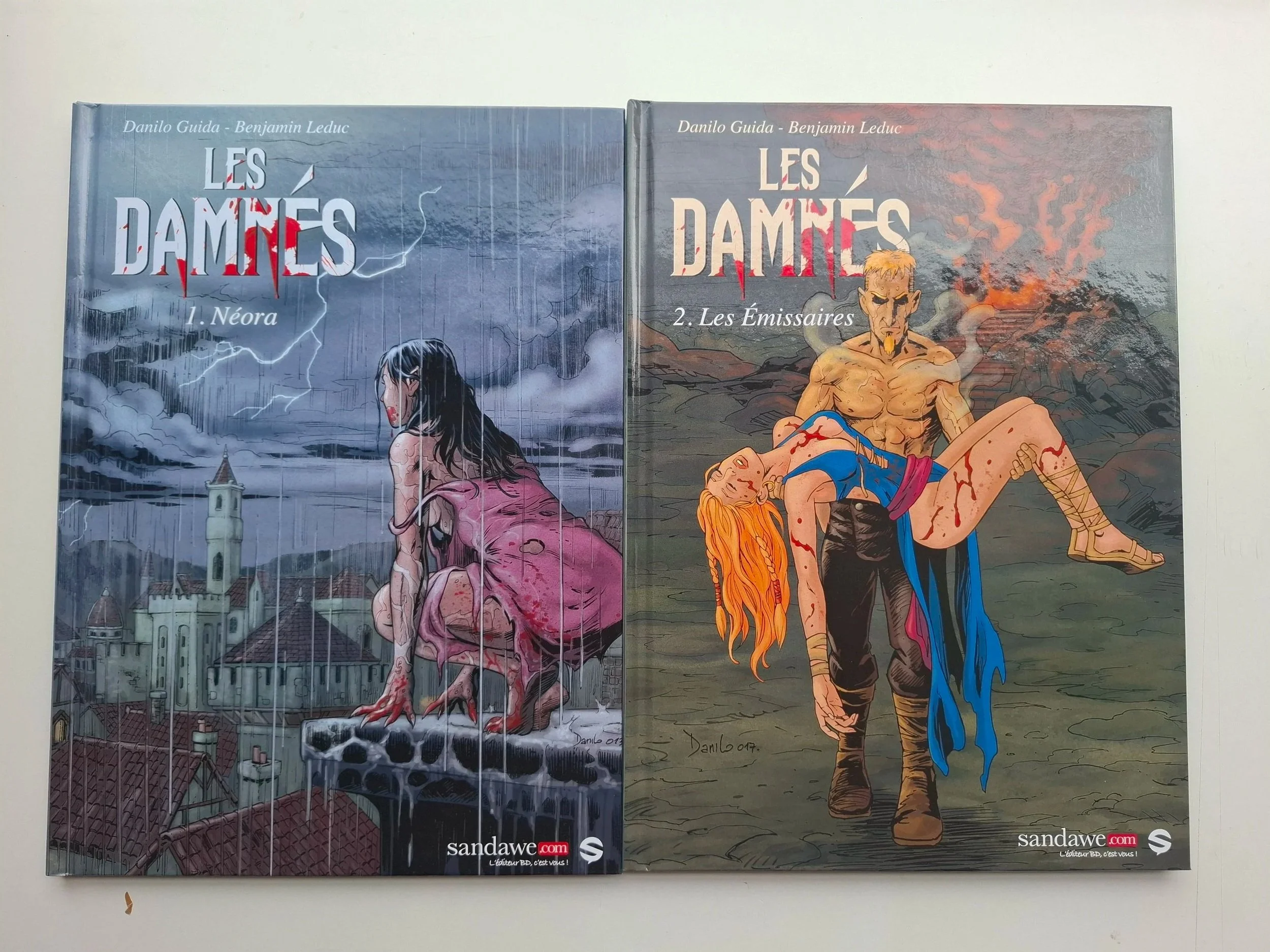 LES DAMNES TOMES 1 ET 2 SANDAWE SERIE COMPLETE EO