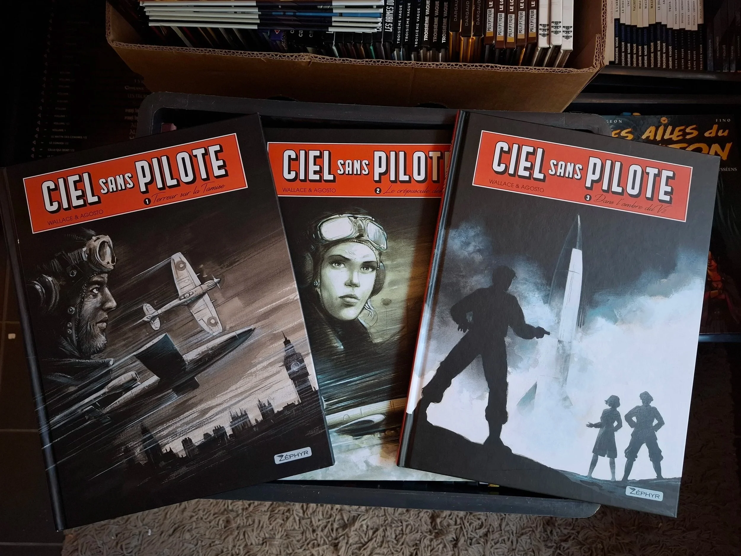 CIEL SANS PILOTE TOMES 1 à 3 SERIE COMPLETE TOUS EO