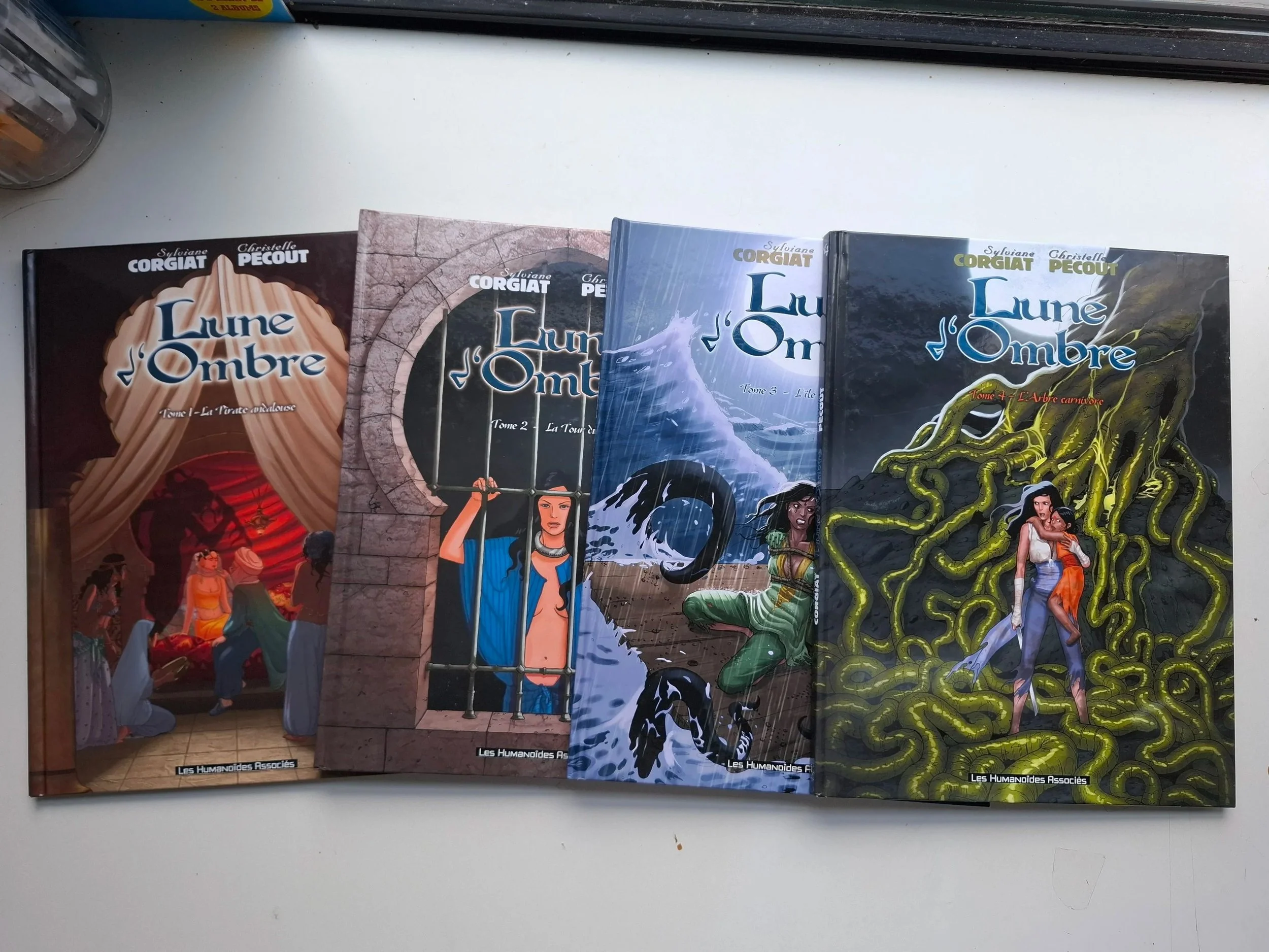 LUNE D'OMBRE TOMES 1 à 4 SERIE COMPLETE HUMANOS EO