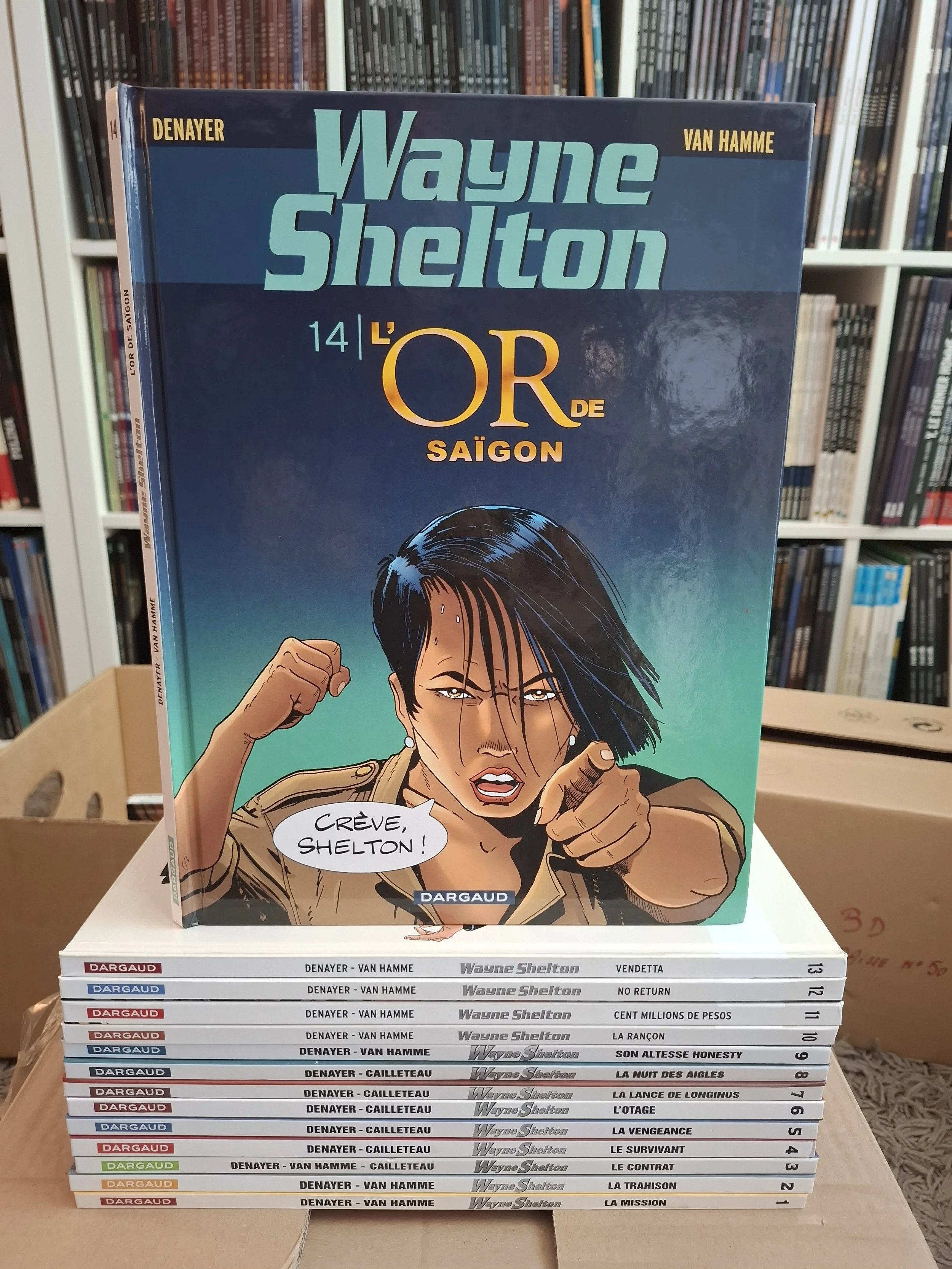 WAYNE SHELTON TOMES 1 à 14 DENAYER SERIE COMPLETE TOUS EO