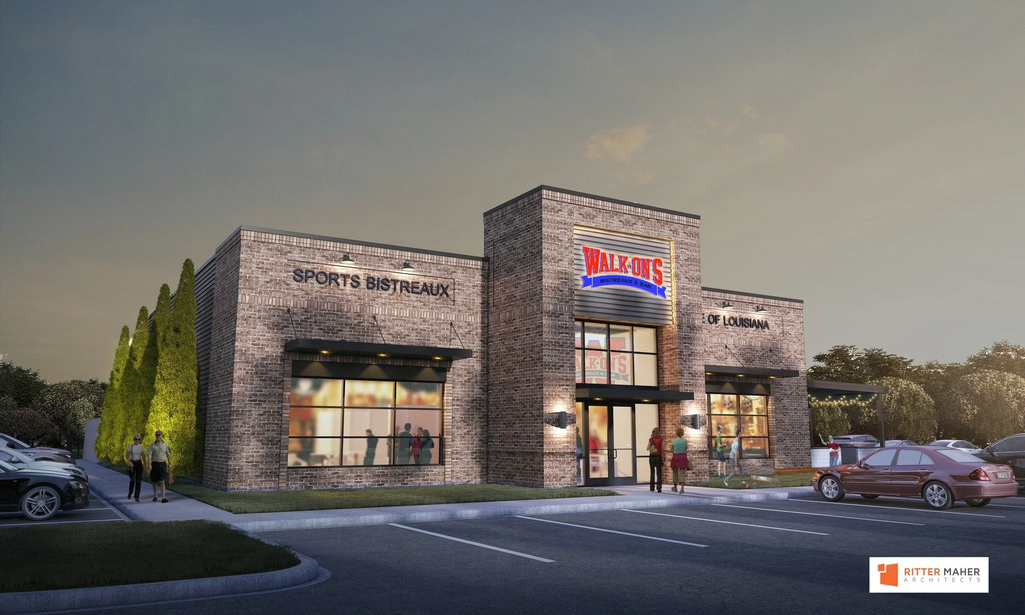 Walk-ons digital rendering